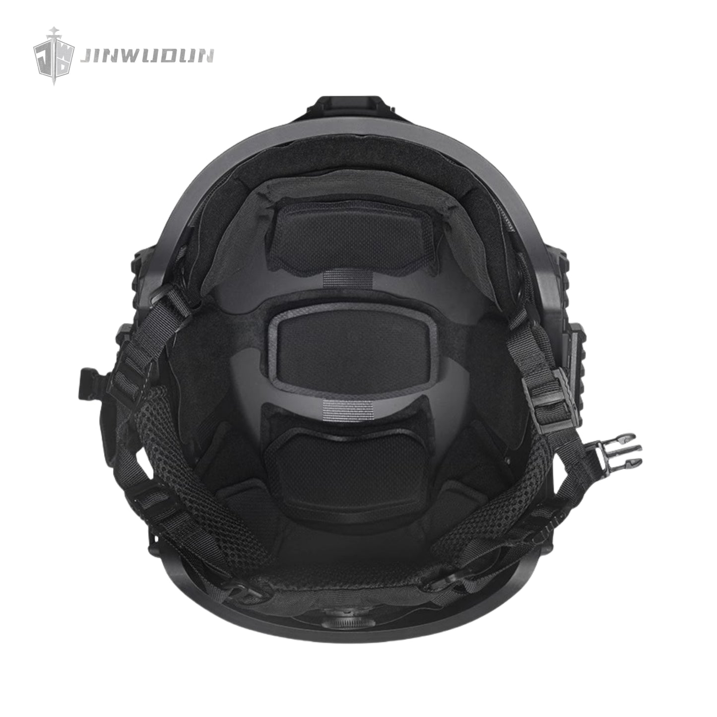 WENDY EX RAIL 3.0, tactical riot helmet made of ABS material with grain sandblasting process