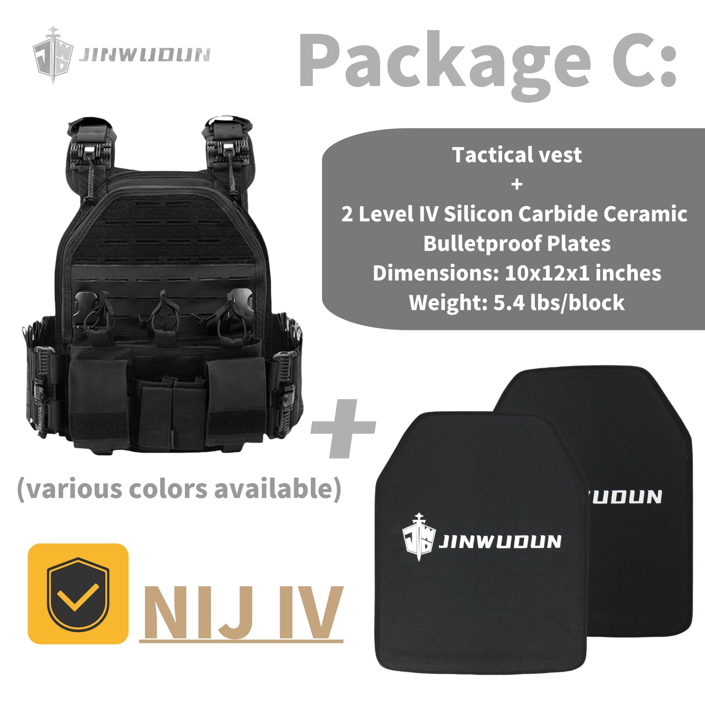 NIJ IIIA/III/IV level body armor, 6094 quick release tactical vest