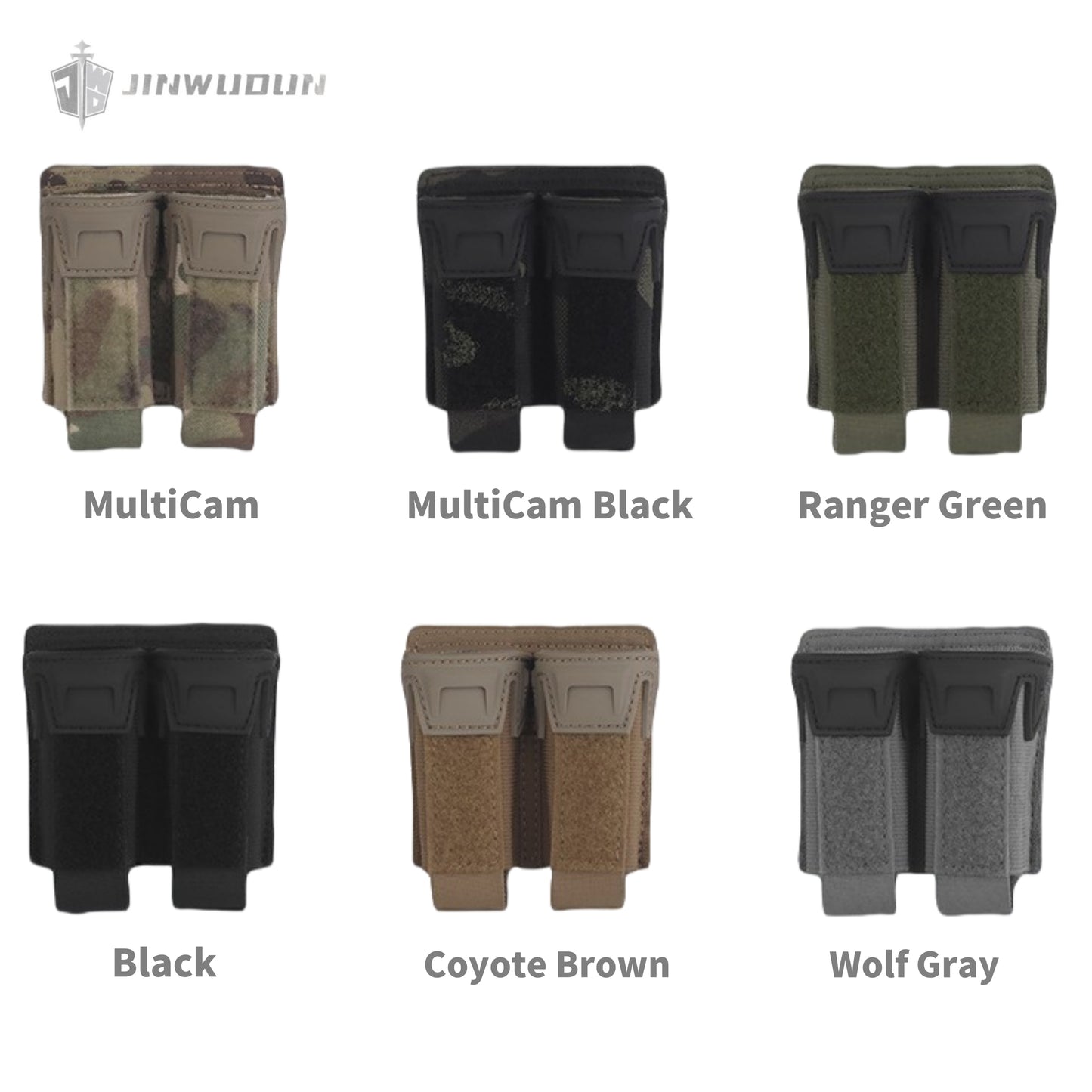 K-type double-linked pistol magazine bag outdoor tactical 9mm storage bag M system mount