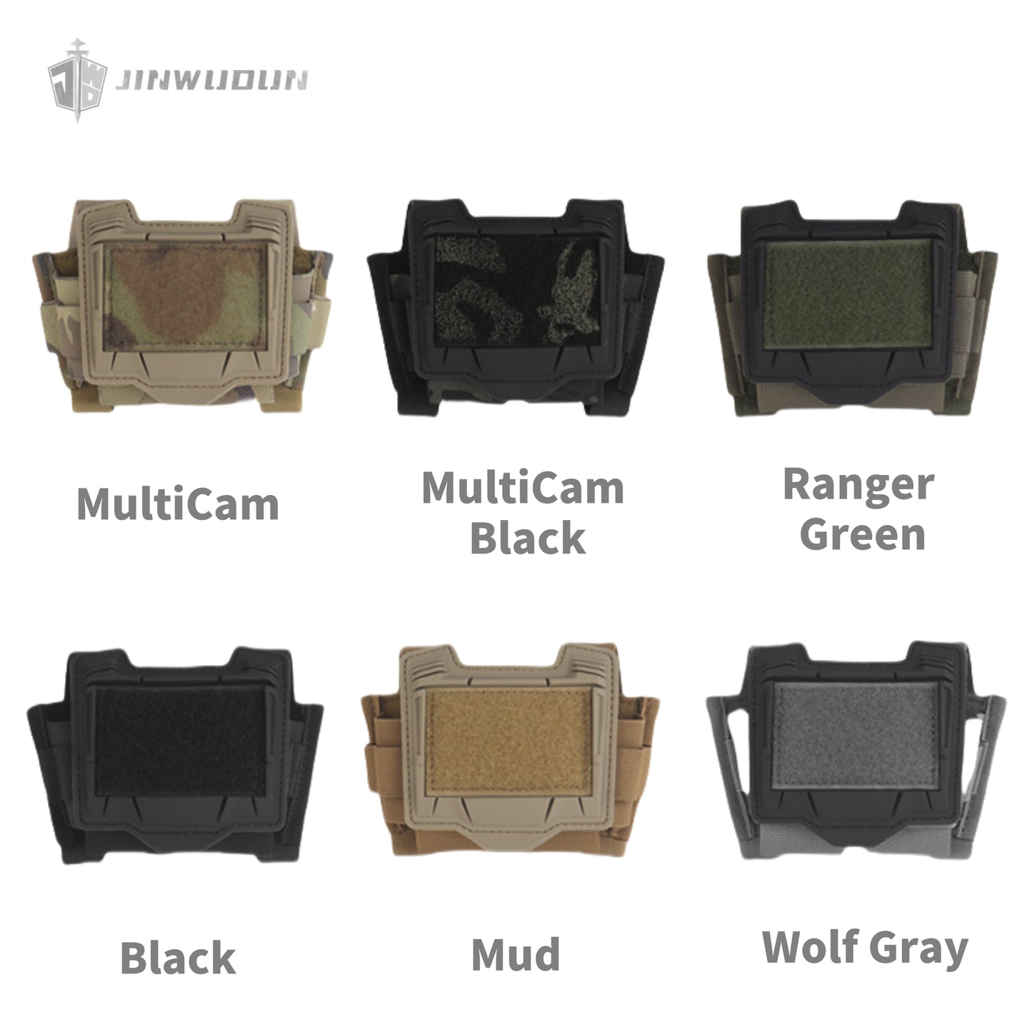 Helmet battery accessory bag with elastic fixing rope, PVS-31 battery box storage weight bag