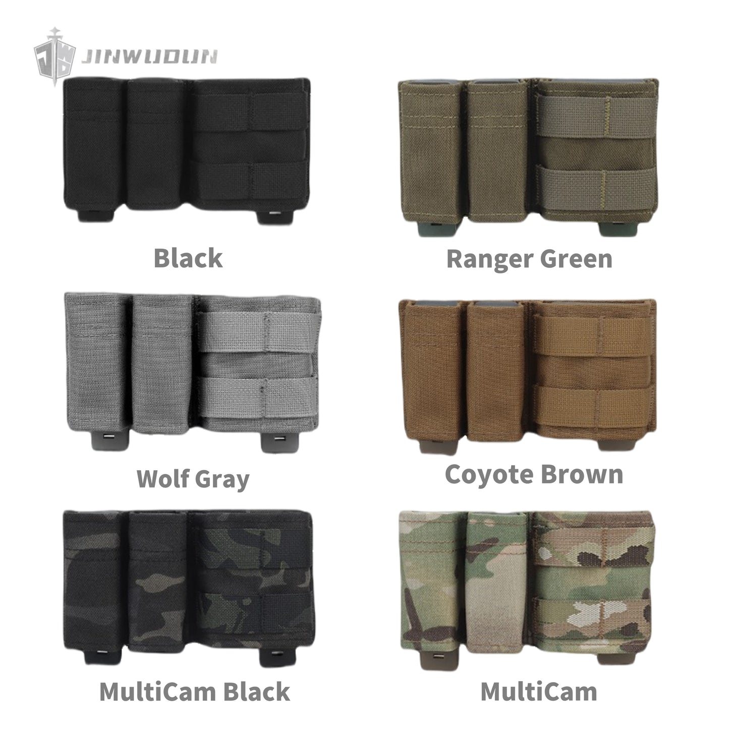 Multipurpose molle outdoor tactical bag FAST double 9MM + 5.56 function package (low)