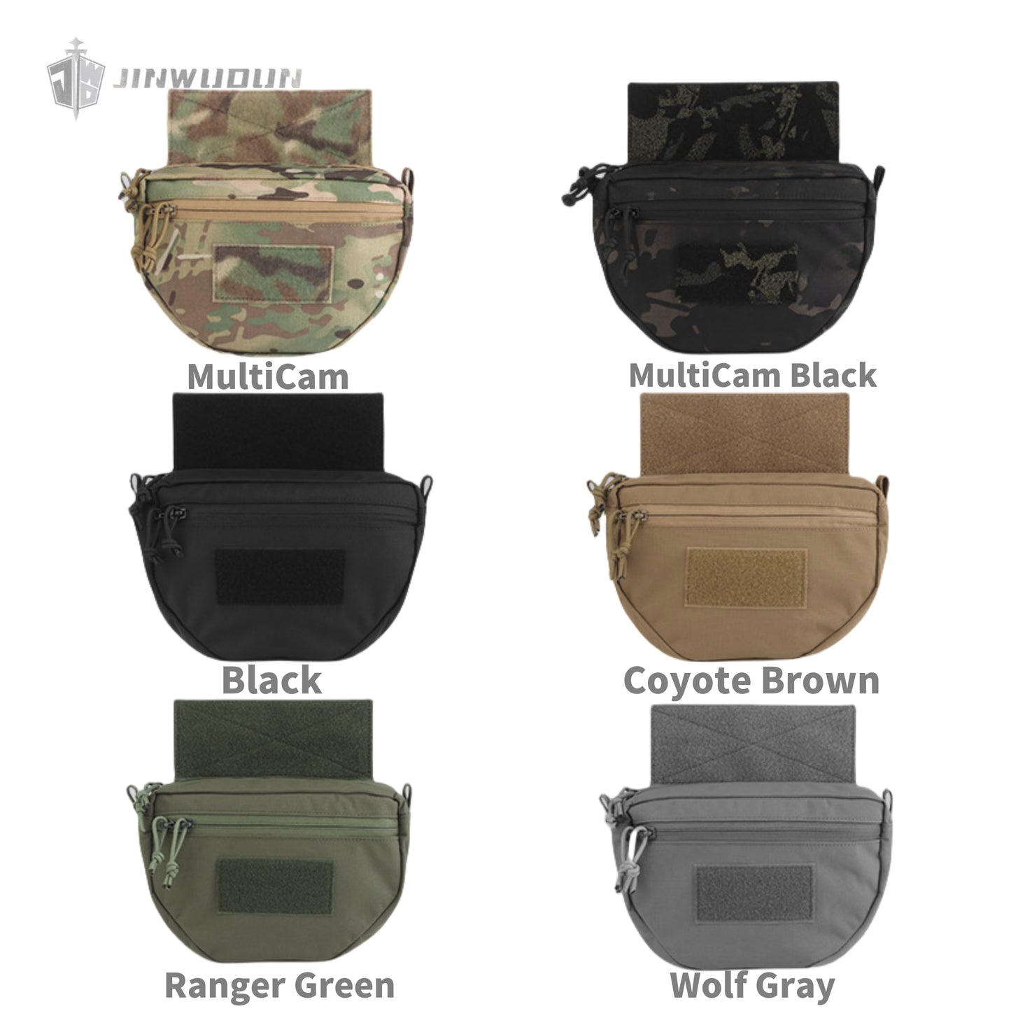 Tactical underbelly bag, baffle compartment, tactical vest expansion multi-function storage bag