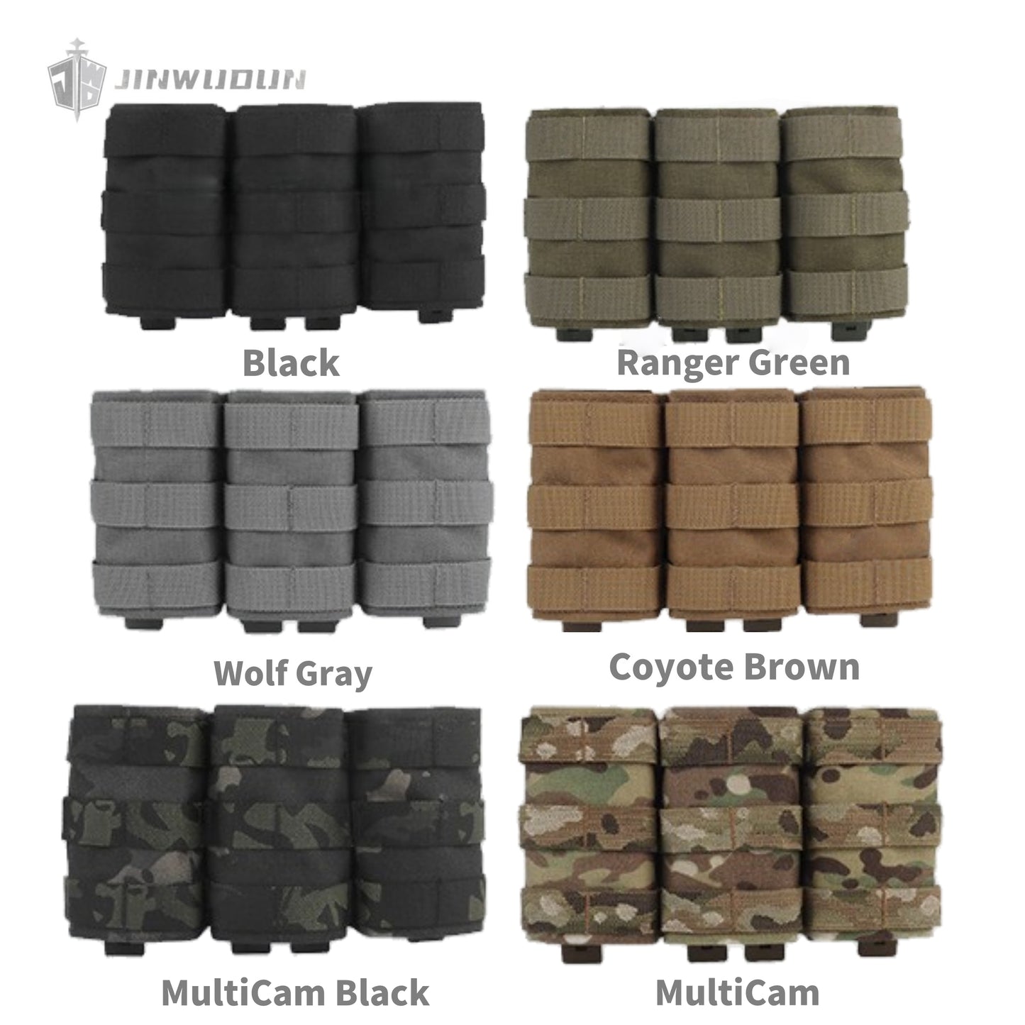 FAST Triple 5.56 Functional Pack (High) Tactical Vest Expansion MOLLE Accessory Pack