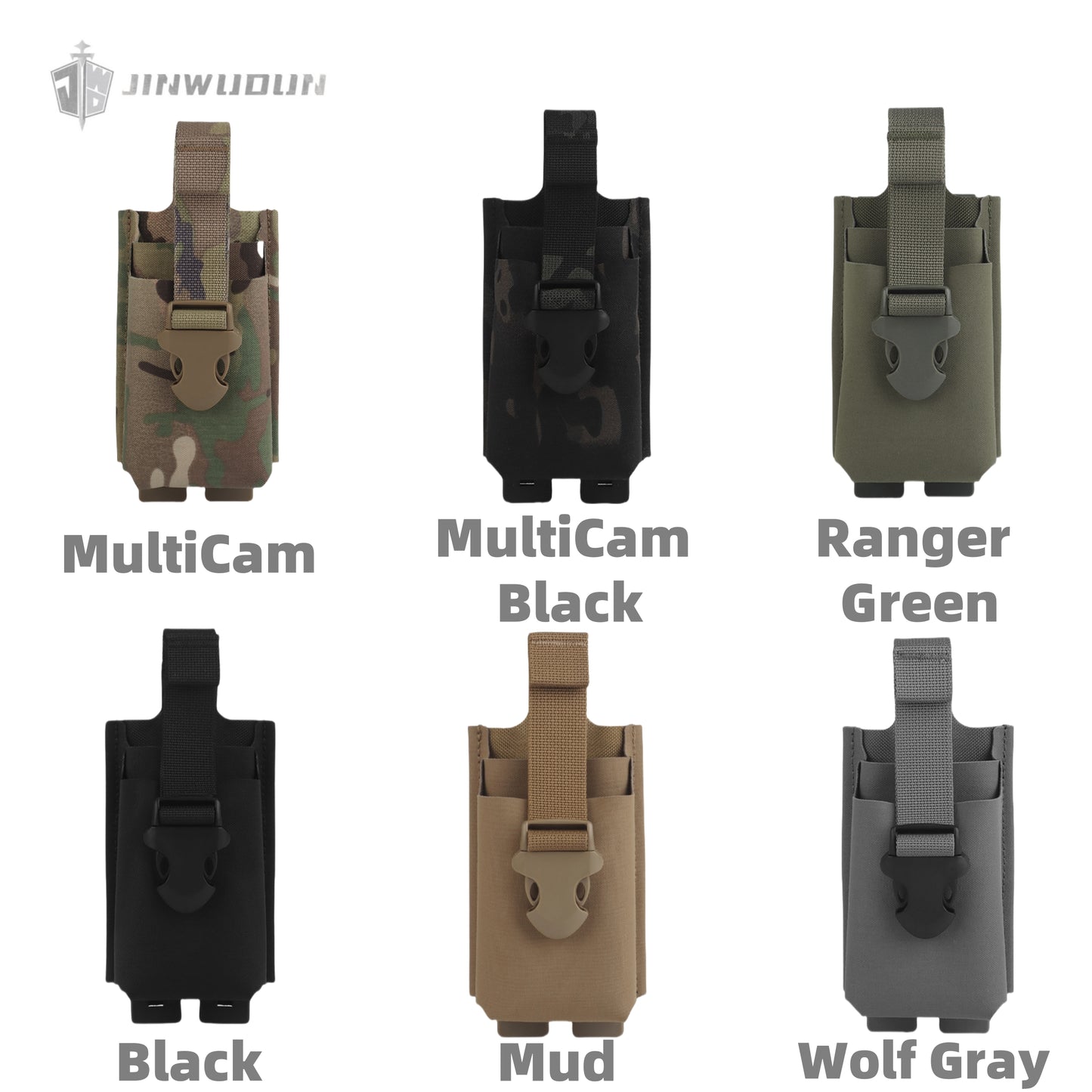 Webbing double rifle magazine bag accessory bag molle tactical storage function bag buckle fixed