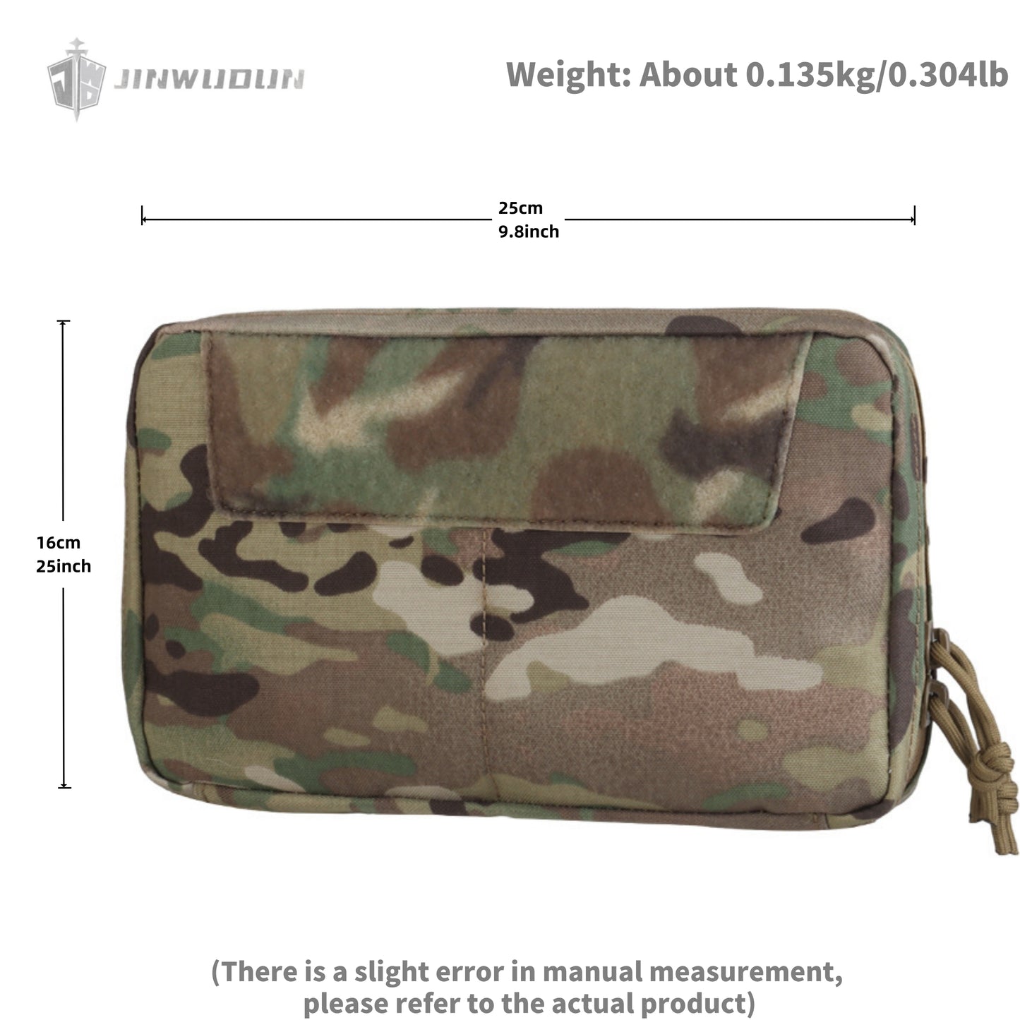 GP bag two-way zipper molle mount a variety of tactical equipment expansion storage bag