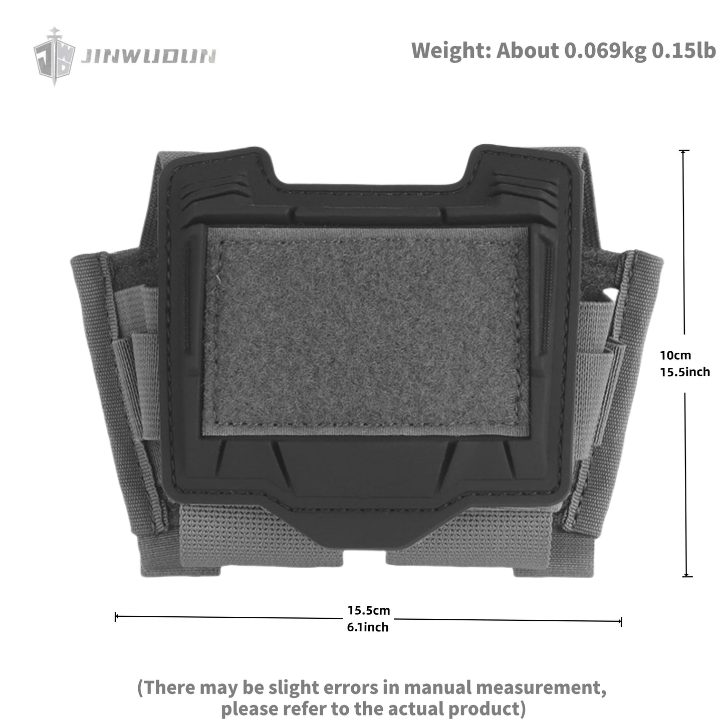 Helmet battery accessory bag with elastic fixing rope, PVS-31 battery box storage weight bag