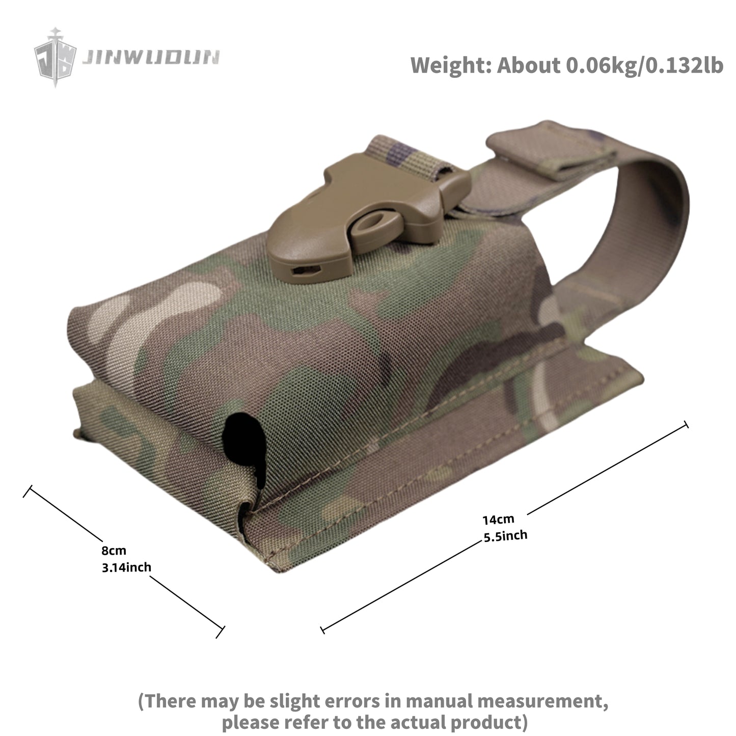 Webbing double rifle magazine bag accessory bag molle tactical storage function bag buckle fixed
