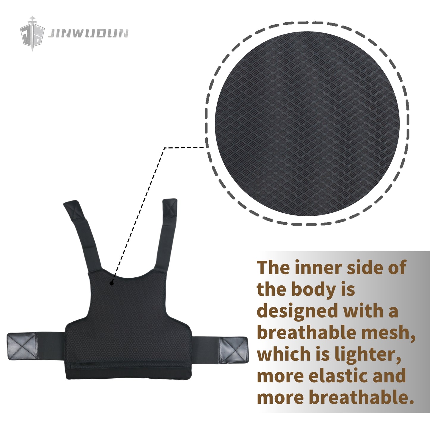 JWD-Inner wear invisible bulletproof vest ultra-soft and ultra-light UHMWPE material Level NIJ IIIIA protection