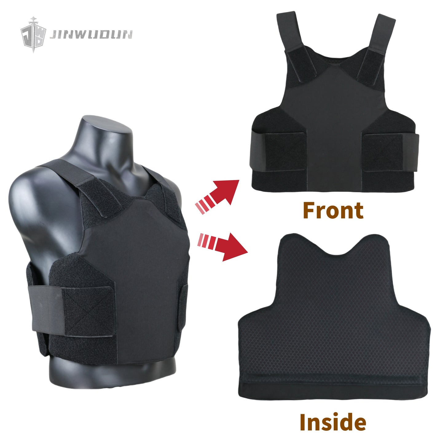 JWD-Inner wear invisible bulletproof vest ultra-soft and ultra-light UHMWPE material Level NIJ IIIIA protection