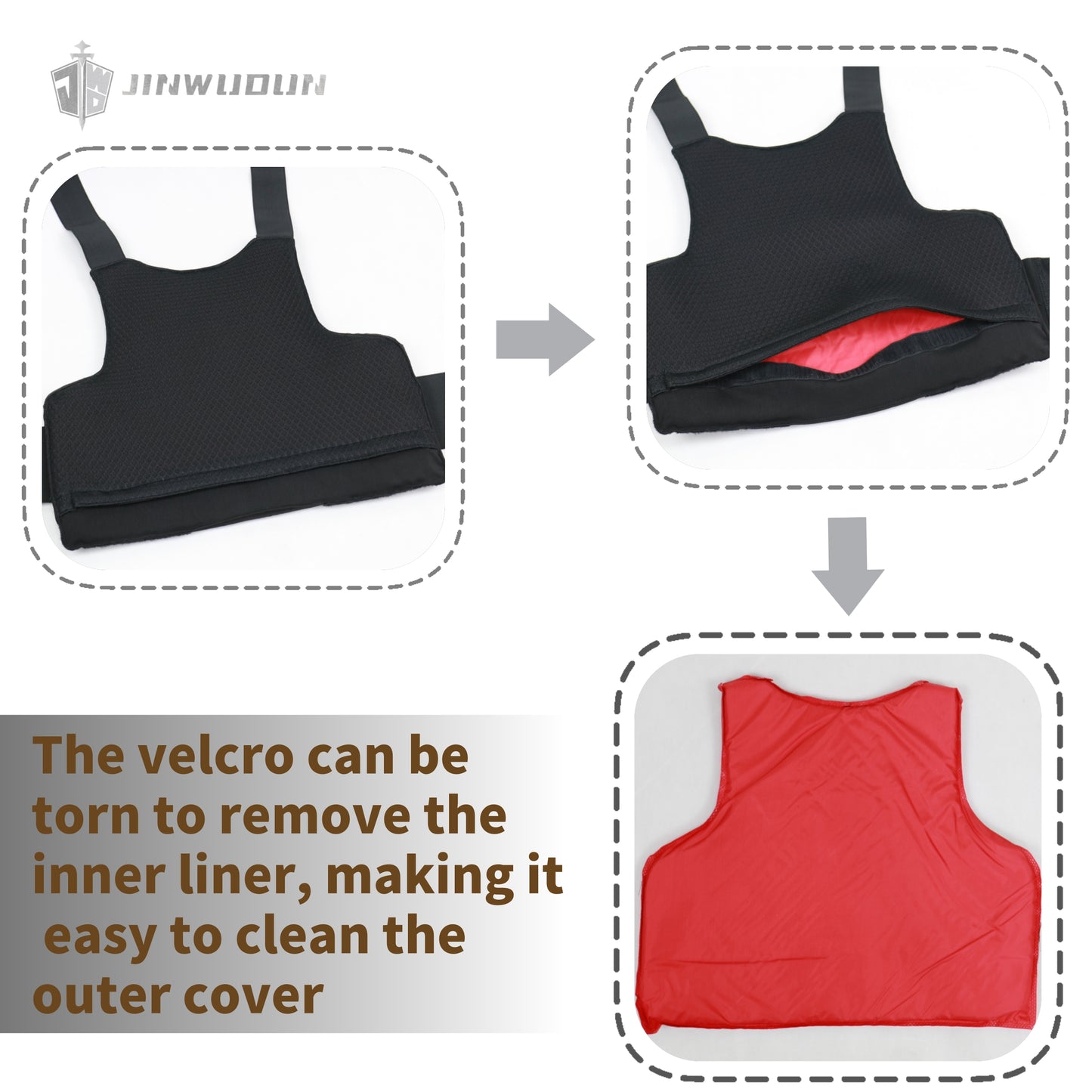 JWD-Inner wear invisible bulletproof vest ultra-soft and ultra-light UHMWPE material Level NIJ IIIIA protection