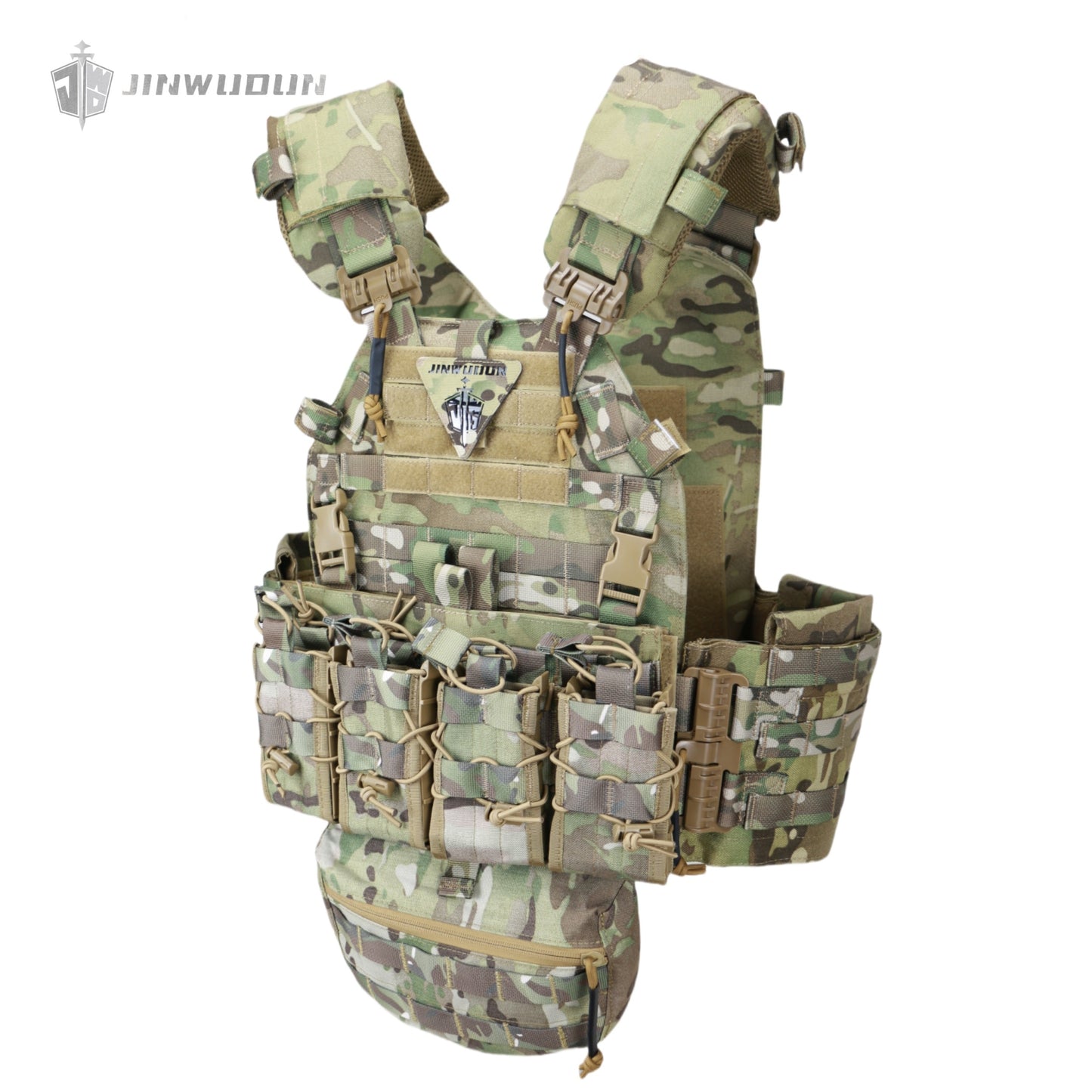 Level NIJ IV enlarged waist tactical quick-release bulletproof vest OEM replica 1000D fabric bulletproof vest