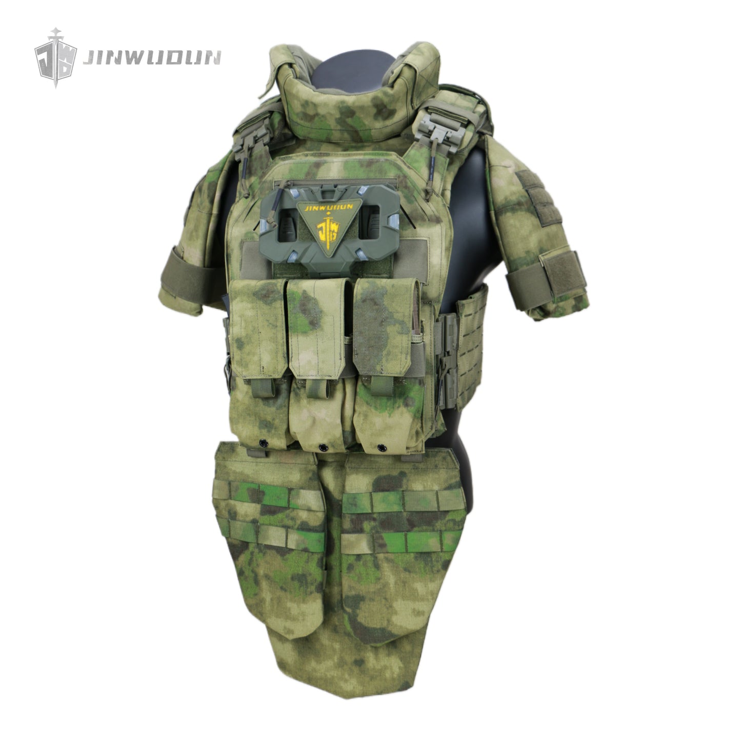 Fully protective tactical body armor - US NIJ standard level IV , modular and detachable