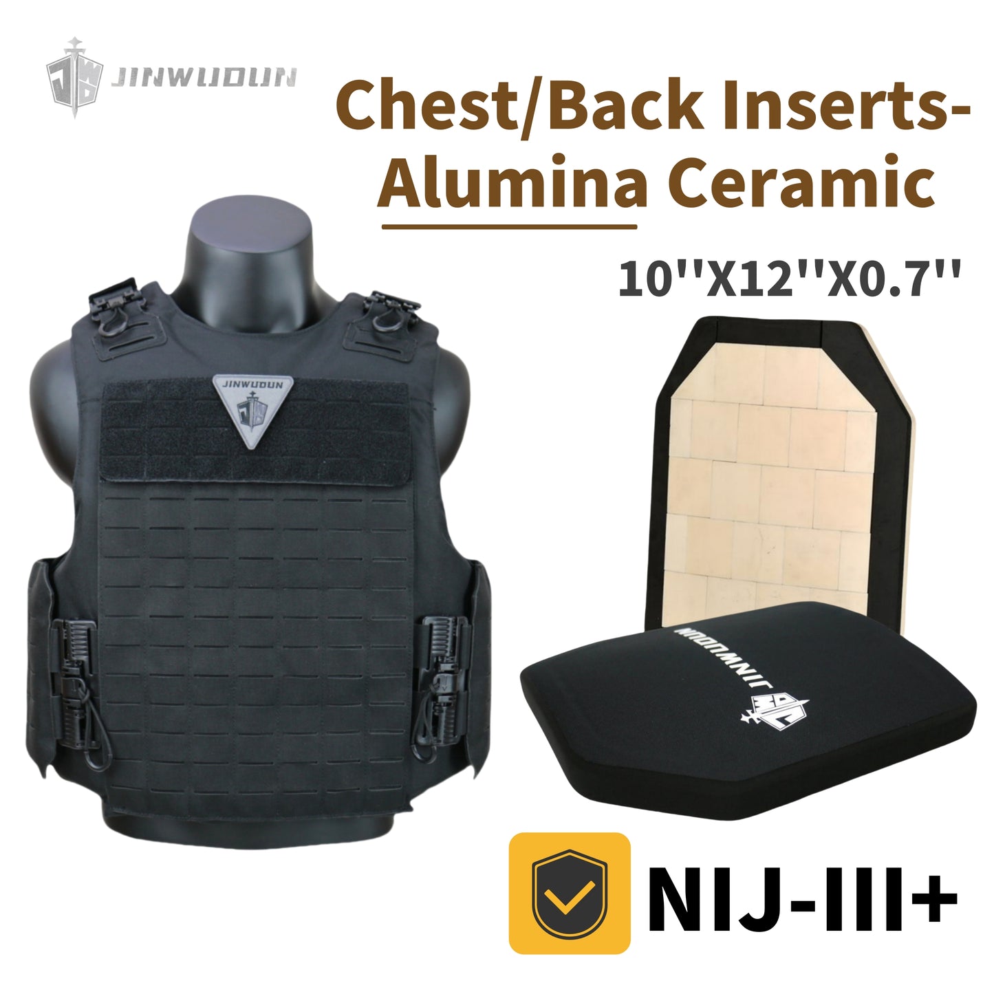 Level IV Bulletproof Vest - 1000D Polyester Material, Ultimate Protection and Durability