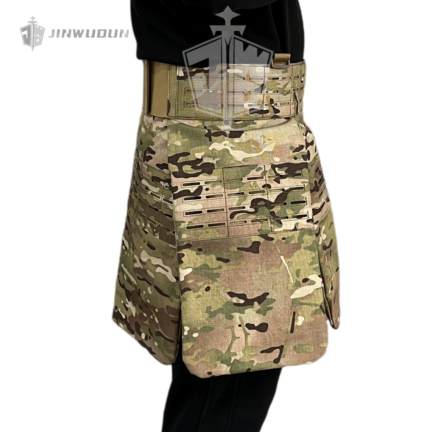 NIJ-IIIA tactical bulletproof skirt laser cutting multifunctional MOLLE