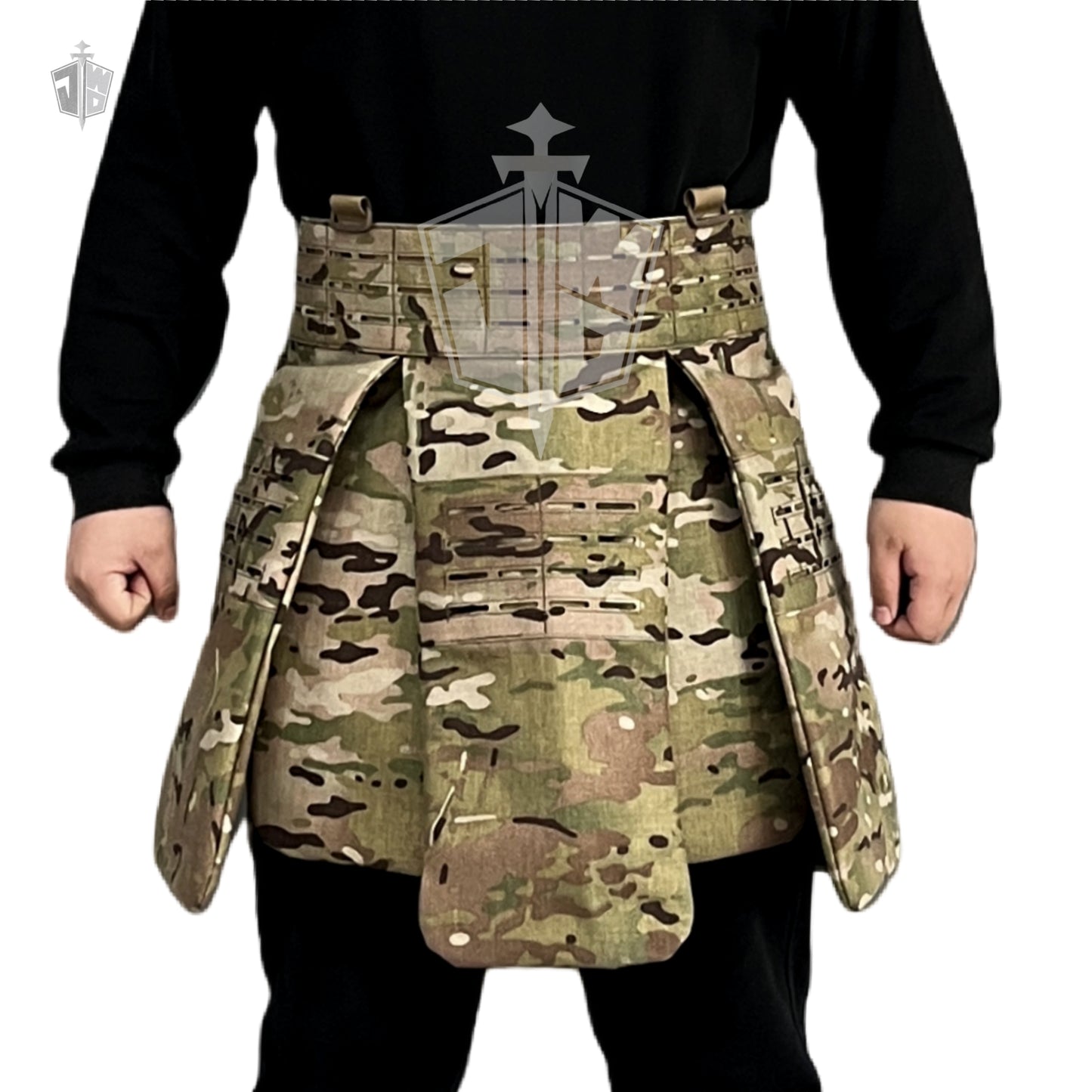 NIJ-IIIA tactical bulletproof skirt laser cutting multifunctional MOLLE