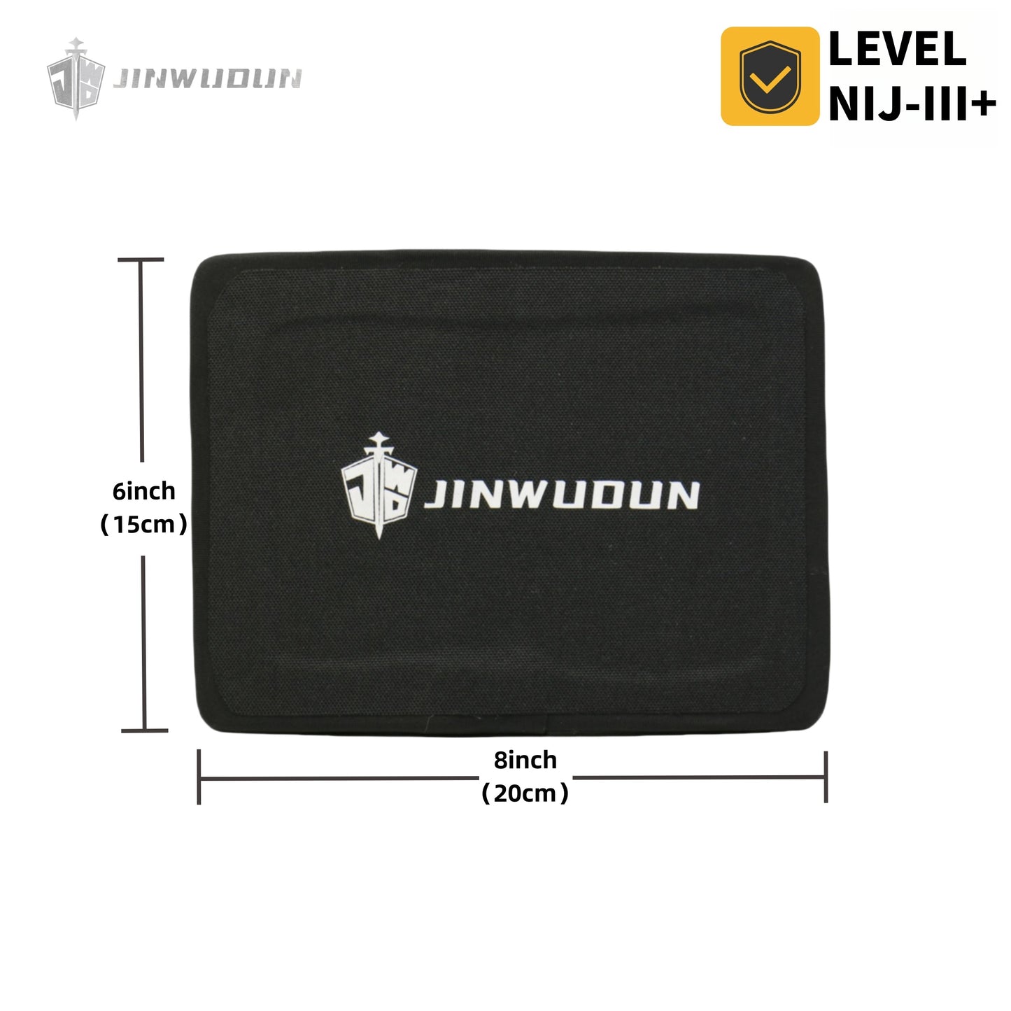 NIJ III+ 6" x 8" Bulletproof Plate Waist Ballistic Insert-Silicon Carbide Ceramics