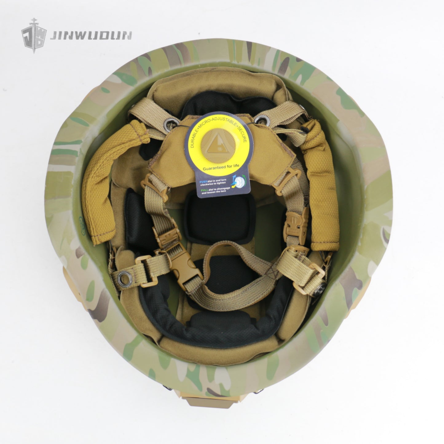 JWD-Level NIJ III bulletproof helmet MICH 2000 helmet type helmet 15 meters defense 7.62*51 M80 bullet PE material