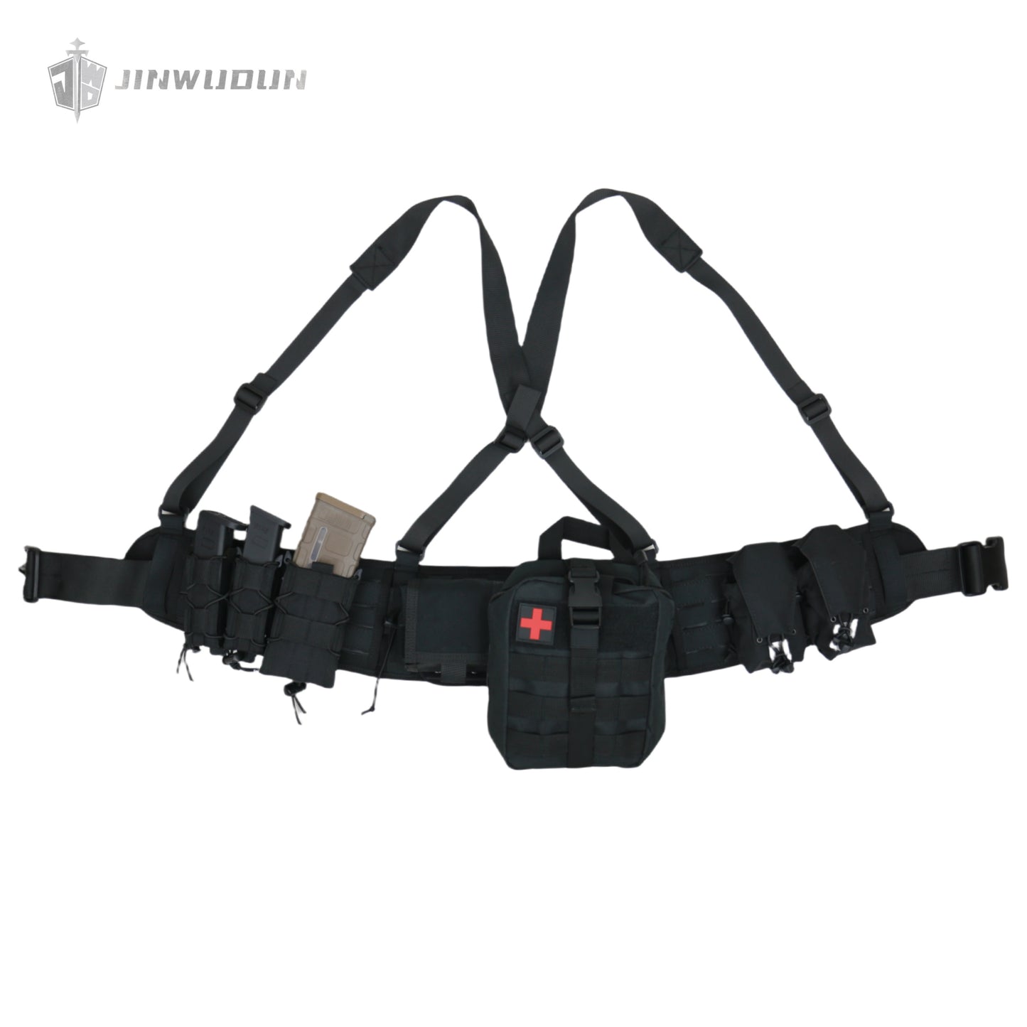 Ballistic Tactical Waistband 1000D Polyester with Molle webbing for a wide range of accessories