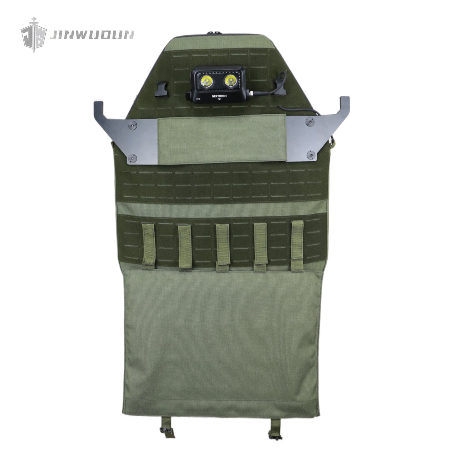 JWD-Level NIJ IIIA tactical quick-response bulletproof shield, lightweight and multi-purpose with strobe light, UHMWPE material