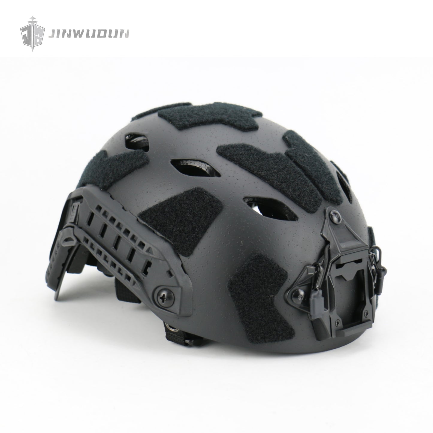 JWD-FAST SF carbon fiber helmet, particle sandblasting process, top perforated design weighs about 1.5 pounds
