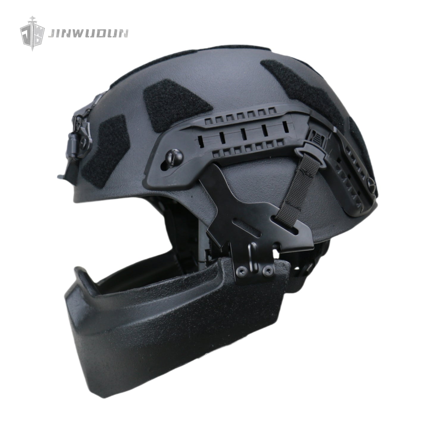 JWD-Full protection bulletproof helmet combination (helmet + goggles + jaw guard) American standard IIIA grade protection PE material