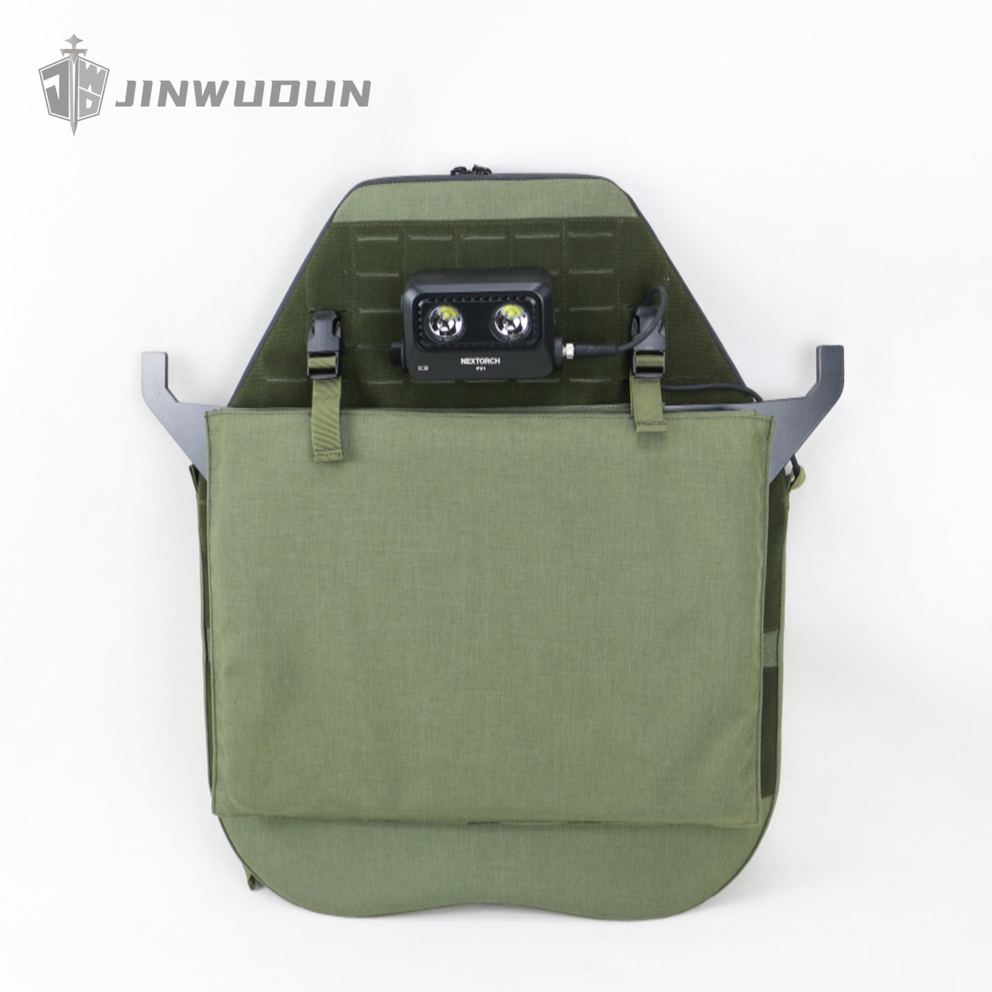 JWD-Level NIJ IIIA tactical quick-response bulletproof shield, lightweight and multi-purpose with strobe light, UHMWPE material