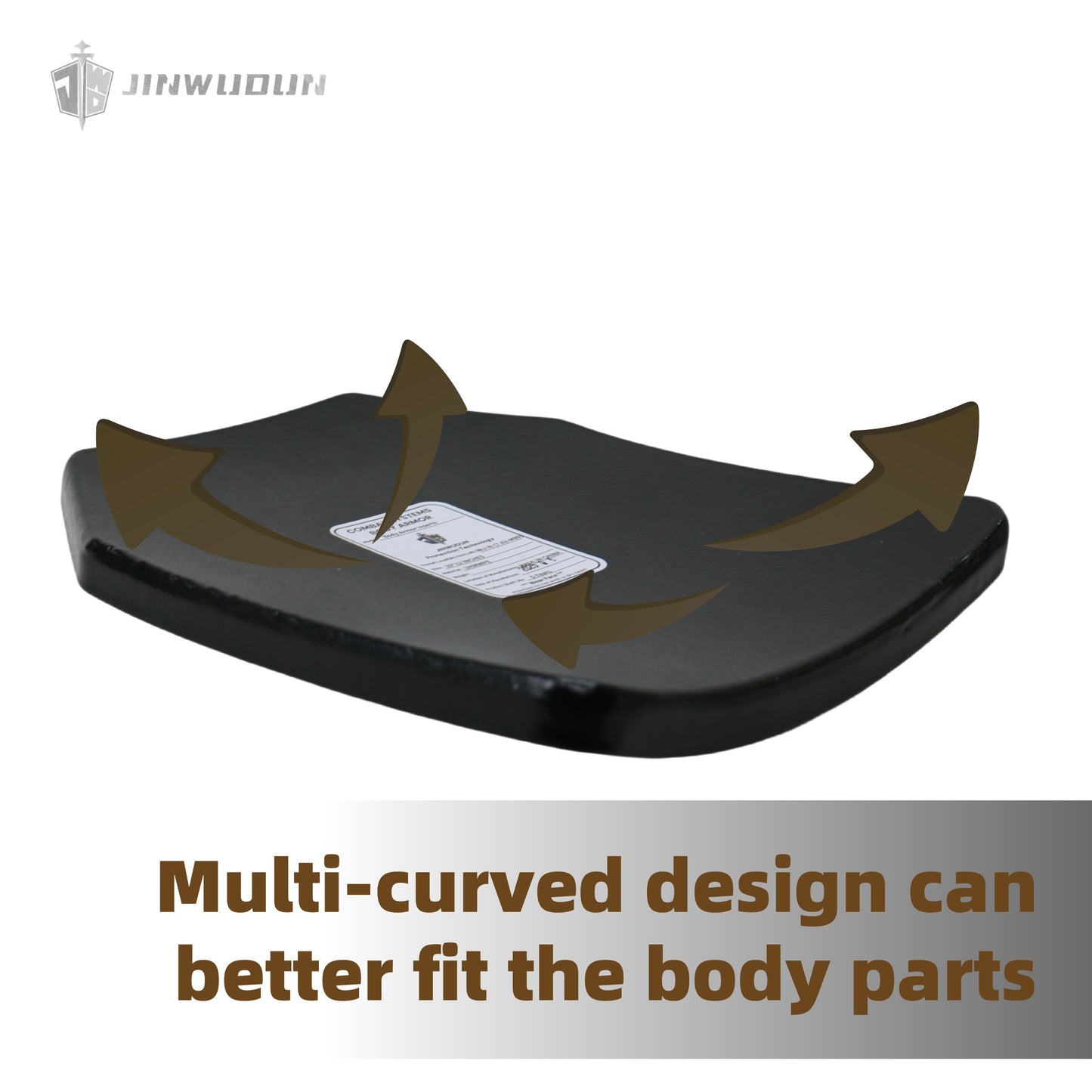 Level NIJ III ultra-light multi-curved bulletproof plate sprayed with polyurea process UHMWPE material about 2.57Ib