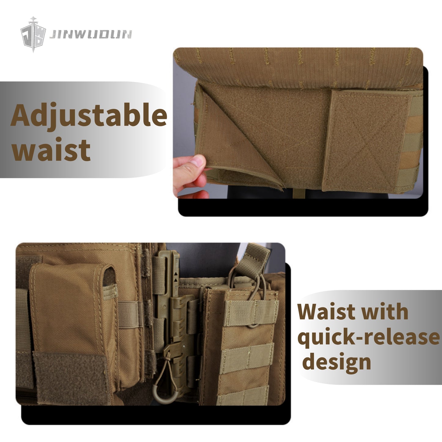 JWD Tactical Vest/Bulletproof Vest-Equipped with Quick Release System