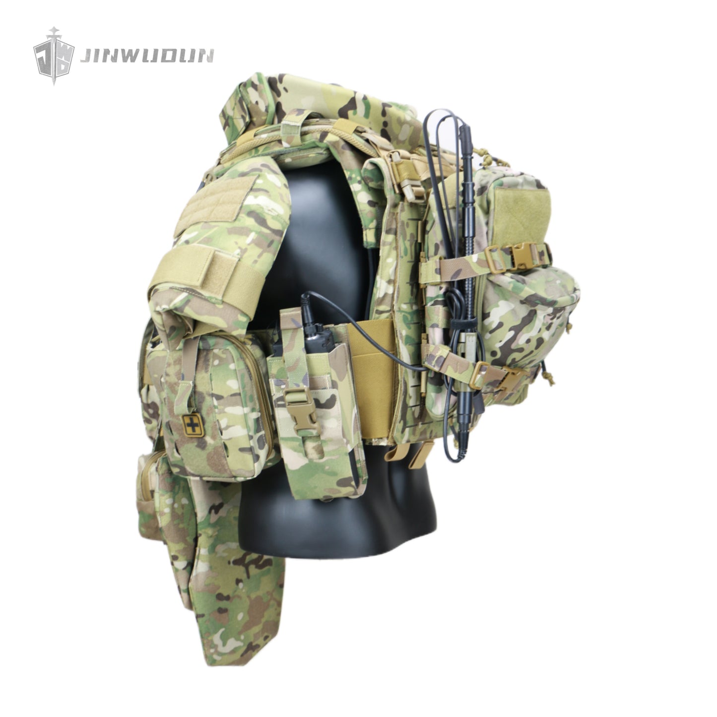 "Pioneer Z" NIJ IV level full protection bulletproof vest,MultiCam Military tactical vest body armor