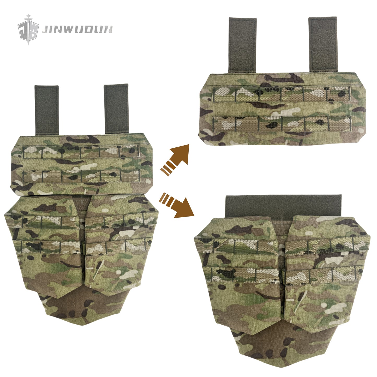 Level NIJ IIIA bulletproof crotch guard with larger protection area, detachable design, nylon fabric