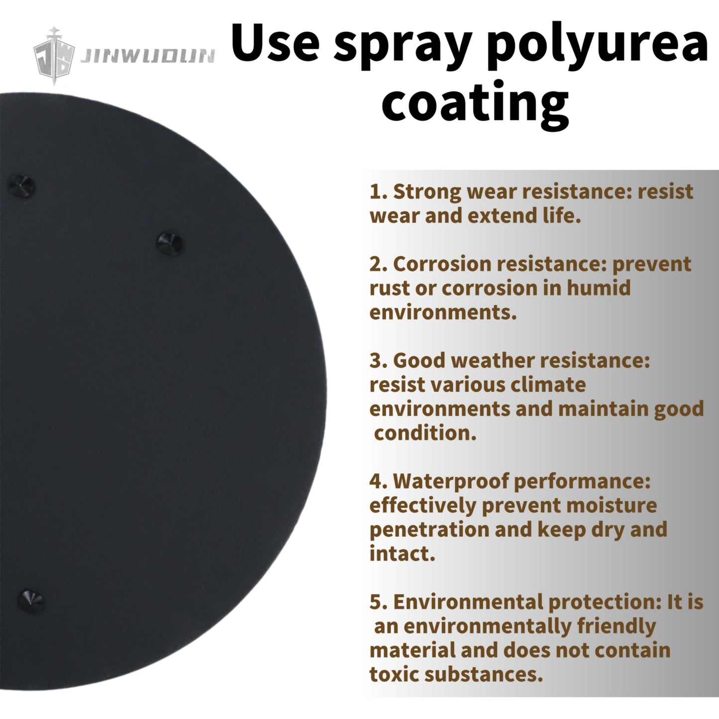 NIJ IIIA+ Round Bulletproof Shield: 20.1-Inch UHMWPE with Durable Nylon Cover