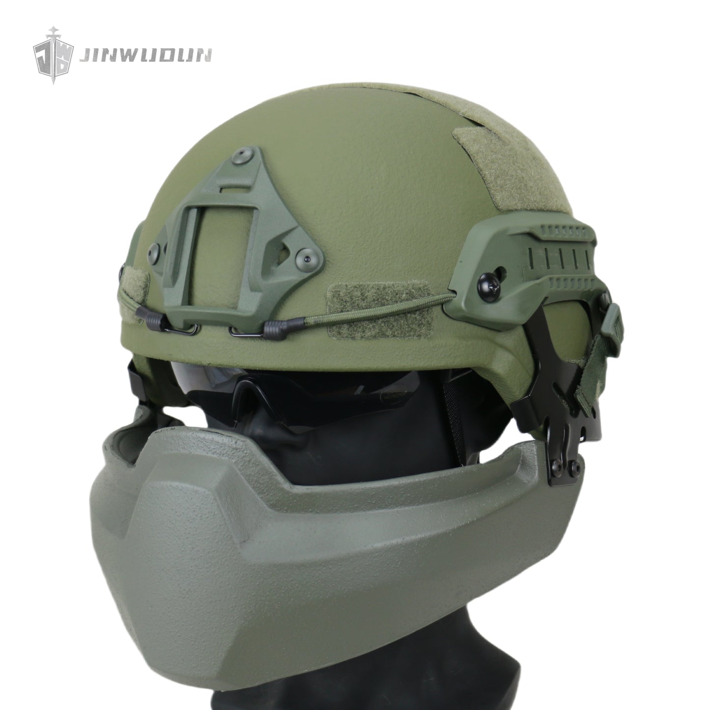 MICH2000 Bulletproof Kit - Helmet + Ballistic Mandible-NIJ IIIA 9*19MM