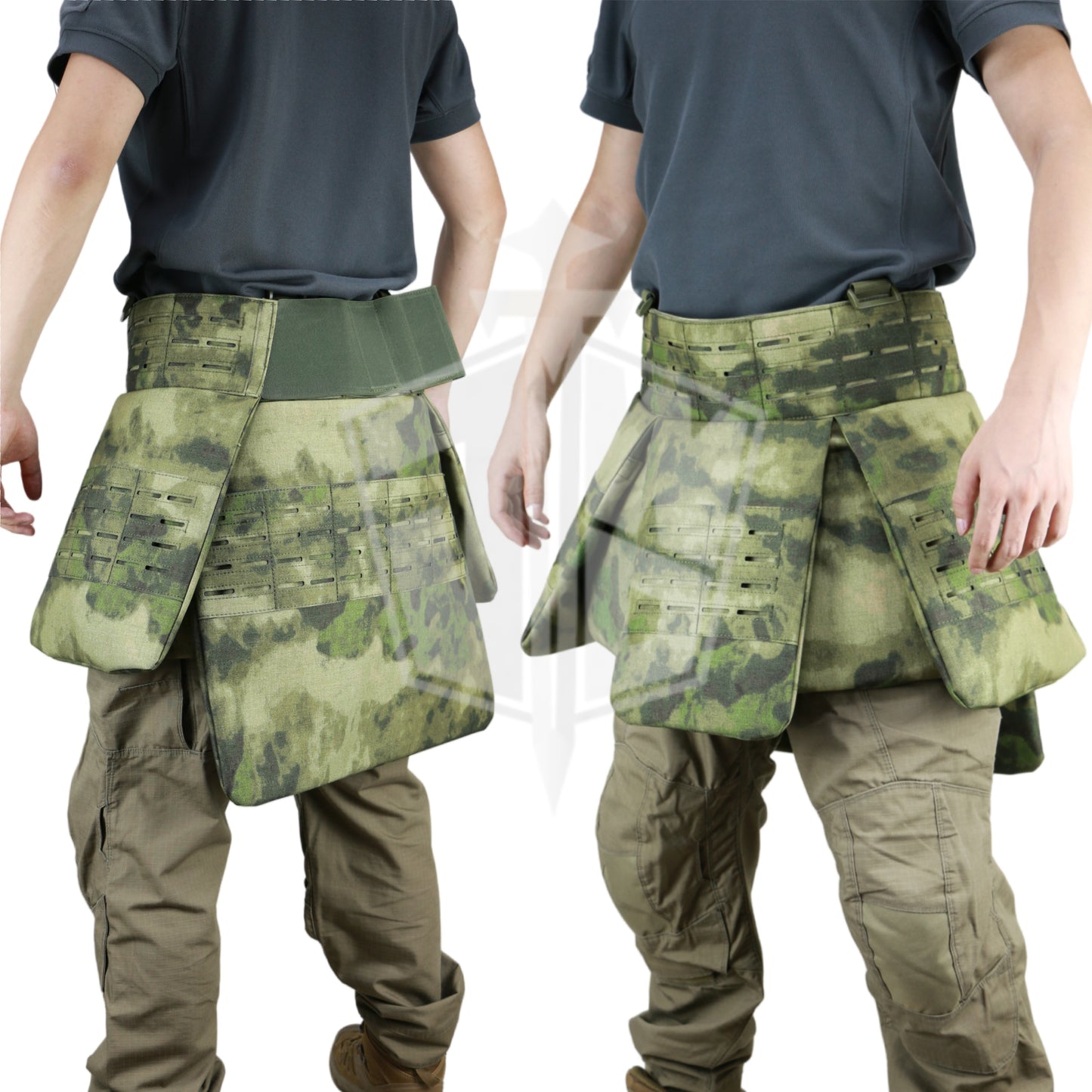 NIJ-IIIA bulletproof skirt armor tactical skirt armor laser cutting multifunctional MOLLE