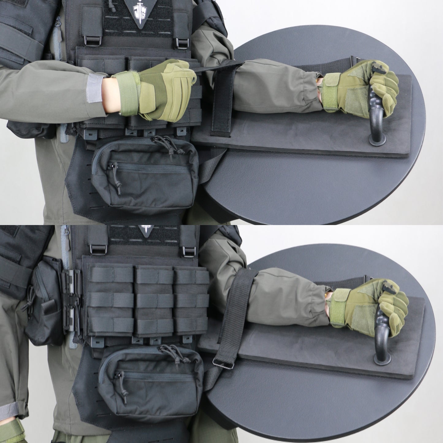 NIJ IIIA+ Round Bulletproof Shield: 20.1-Inch UHMWPE with Durable Nylon Cover