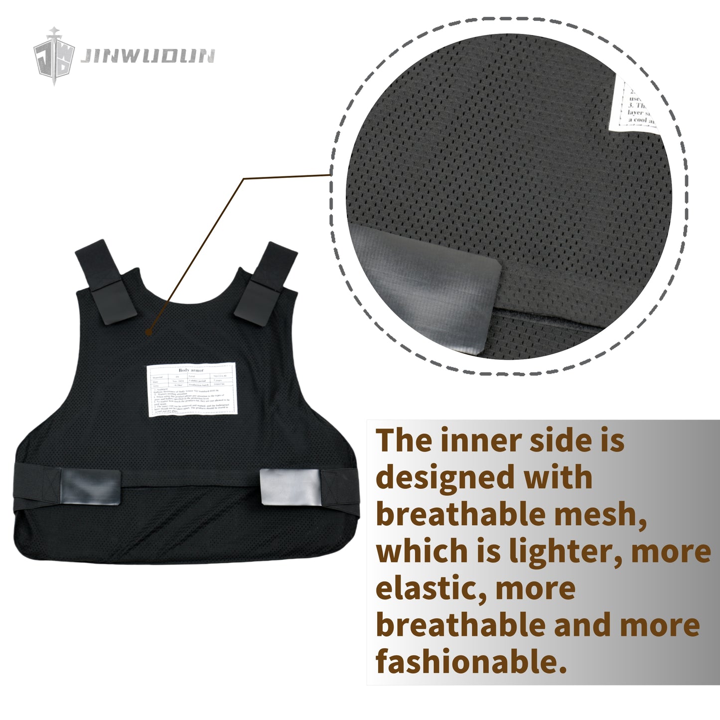 NIJ IIIA bulletproof and stab-proof vest - UHMWPE material, providing maximum protection, comfortable and lightweight design