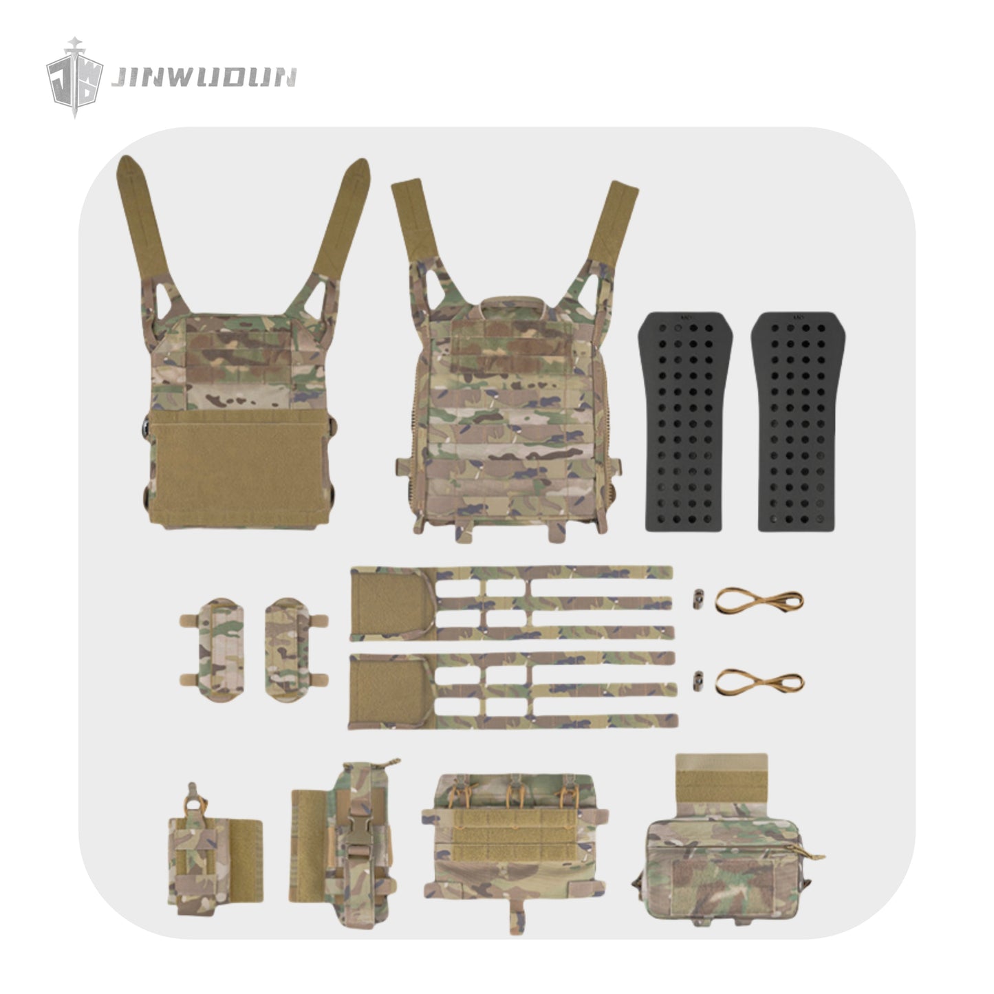 JWD-Tactical bulletproof vest Cordura fabric JPC 3.0 tactical bulletproof vest shoulder waist quick release design