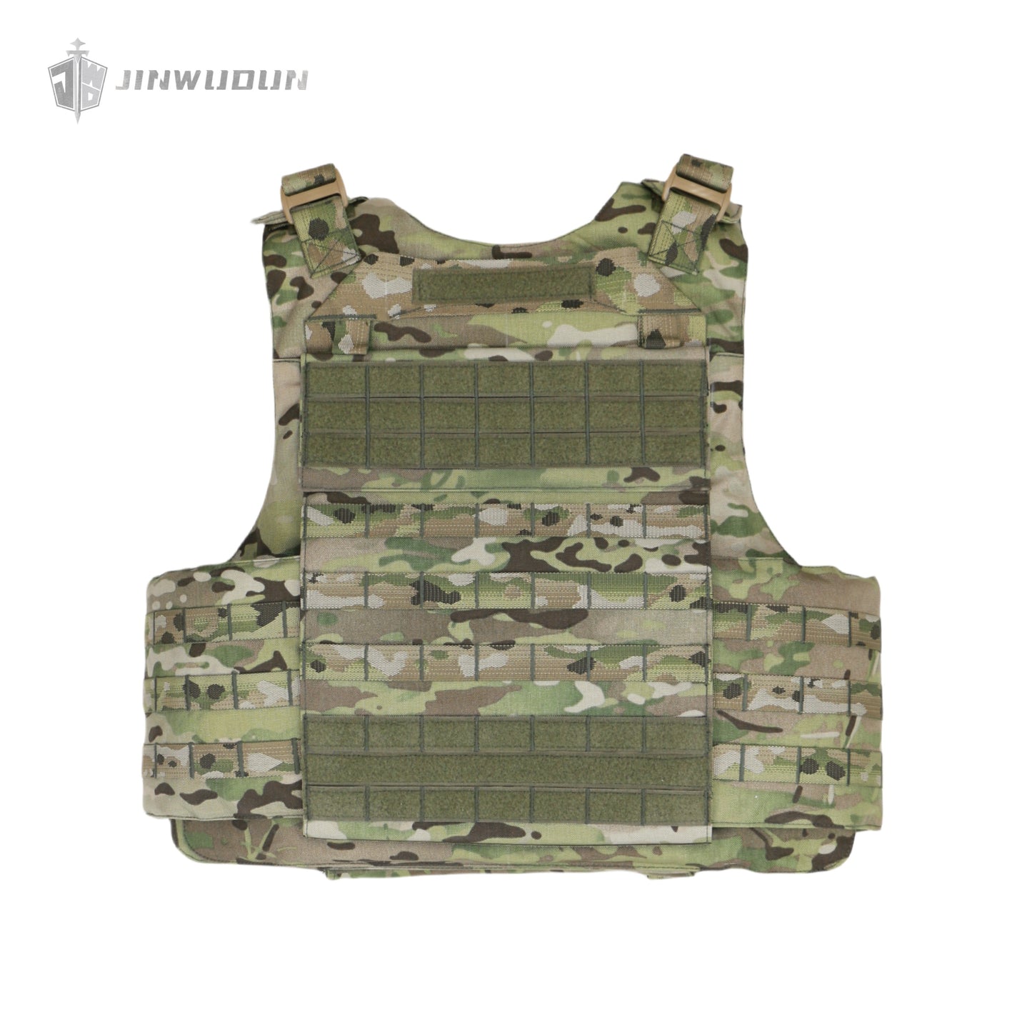 JWD-NIJ IIIA/III+/IV LEVEL Bison full protection bulletproof vest, 1000D nylon material fortress protection camouflage