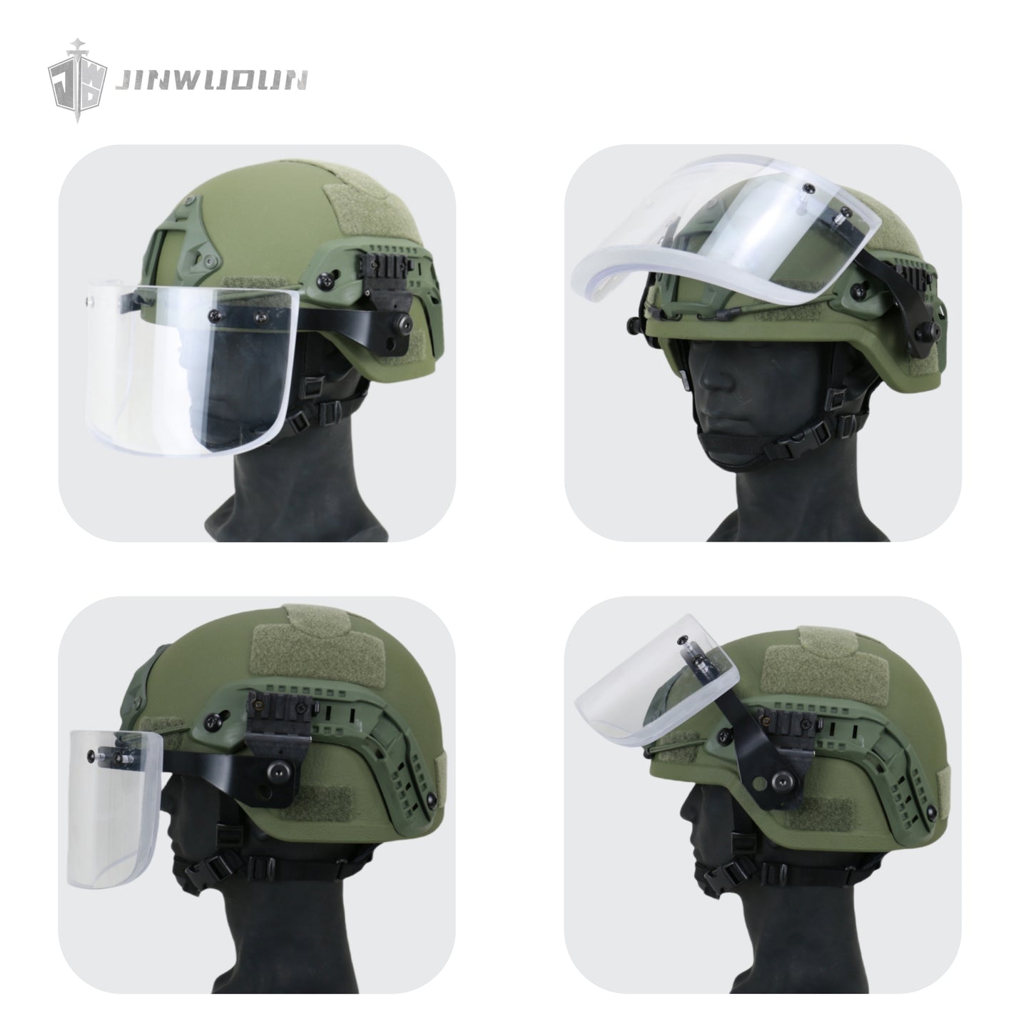 JWD-LEVEL NIJ IIIA bulletproof and explosion-proof mask anti-terrorism special tactical mask universal mask