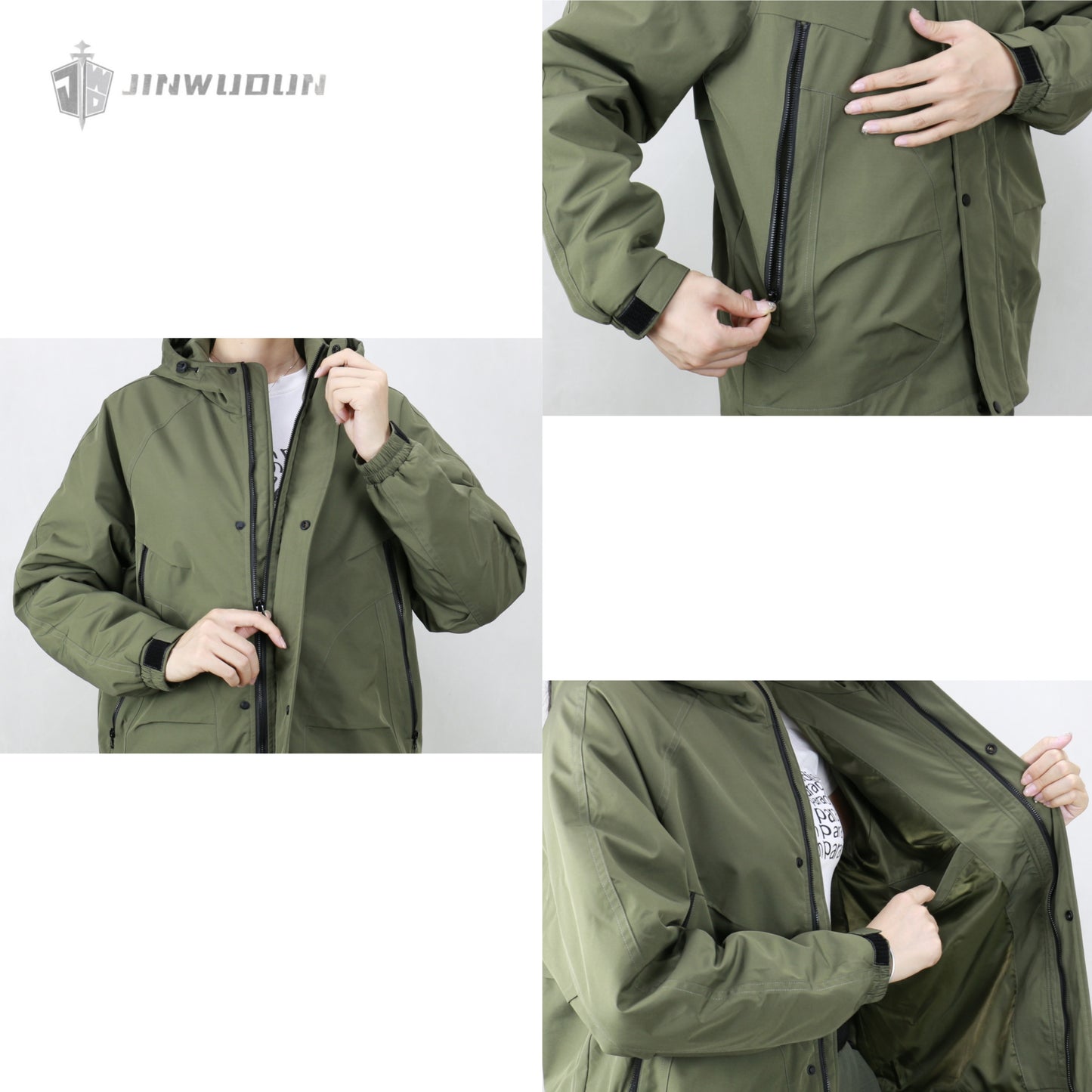 Puncture- and Cut-Resistant Jacket (About 3 lb). Outdoor, windproof, waterproof, and multi-purpose invisible cut-resistant clothing.