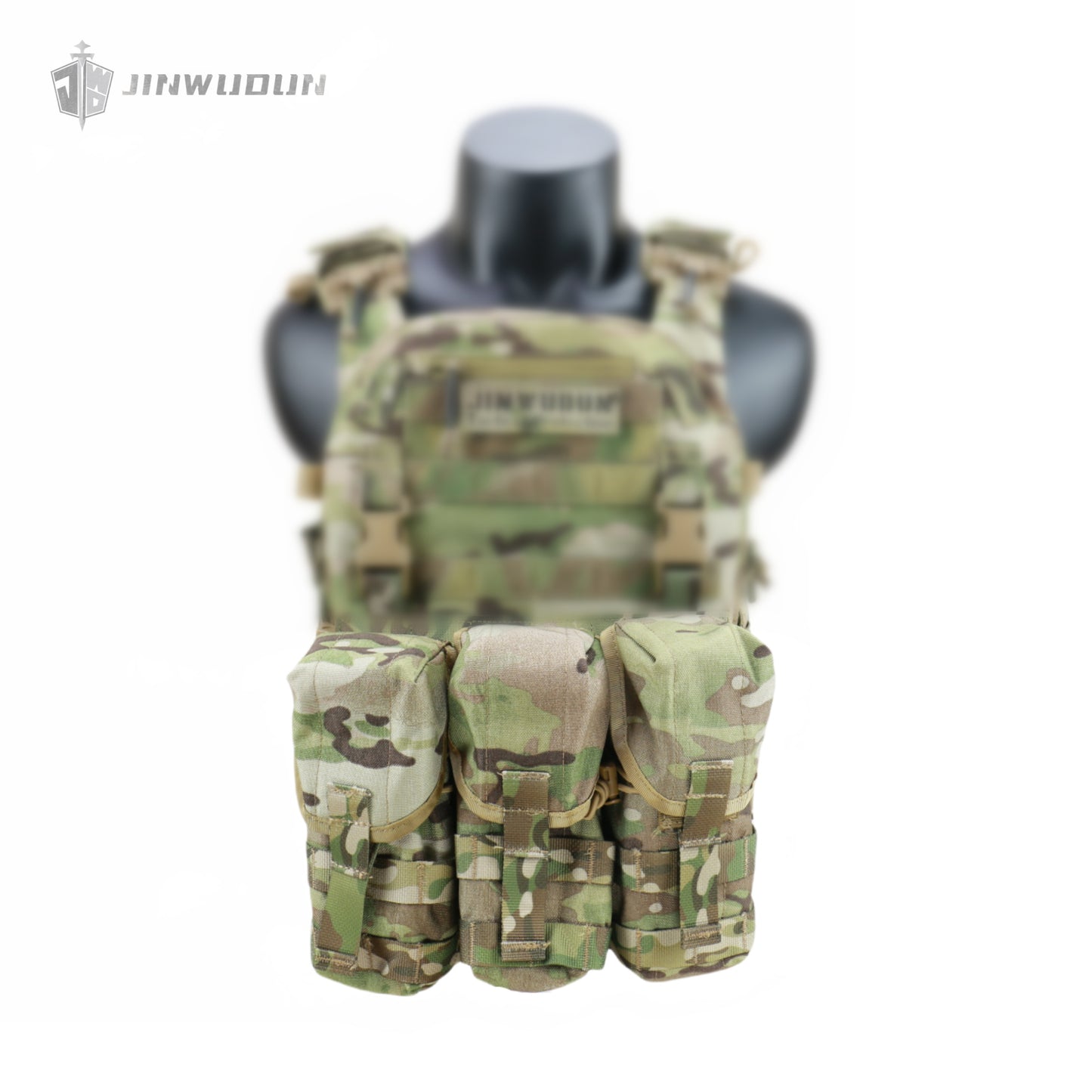 JWD-Magazine bag - 1000D nylon material can accommodate AK/AR magazines at the same time. Molle system accessory bag