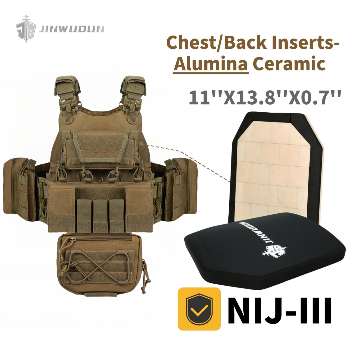JWD Tactical Vest/Bulletproof Vest-Equipped with Quick Release System