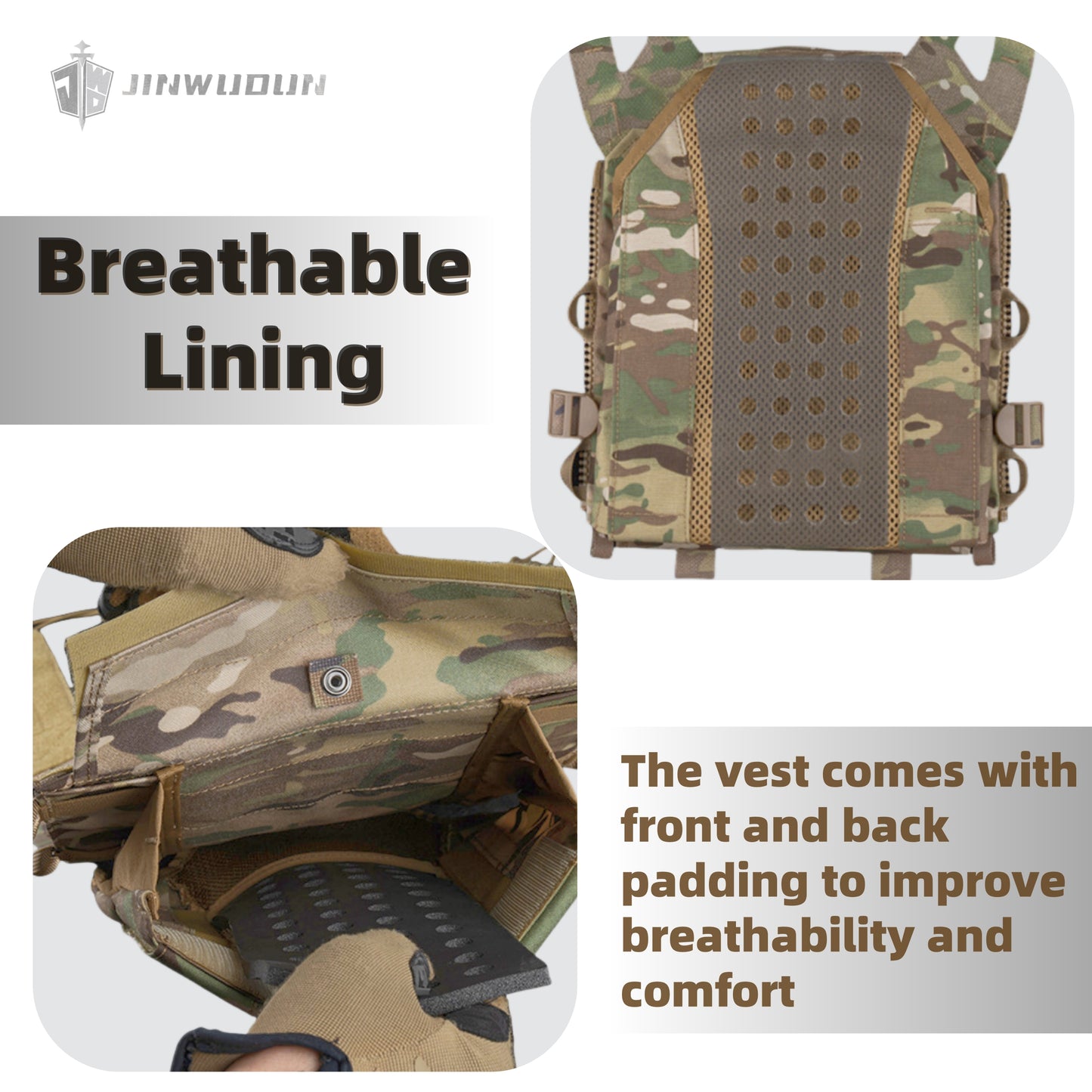JWD-Tactical bulletproof vest Cordura fabric JPC 3.0 tactical bulletproof vest shoulder waist quick release design