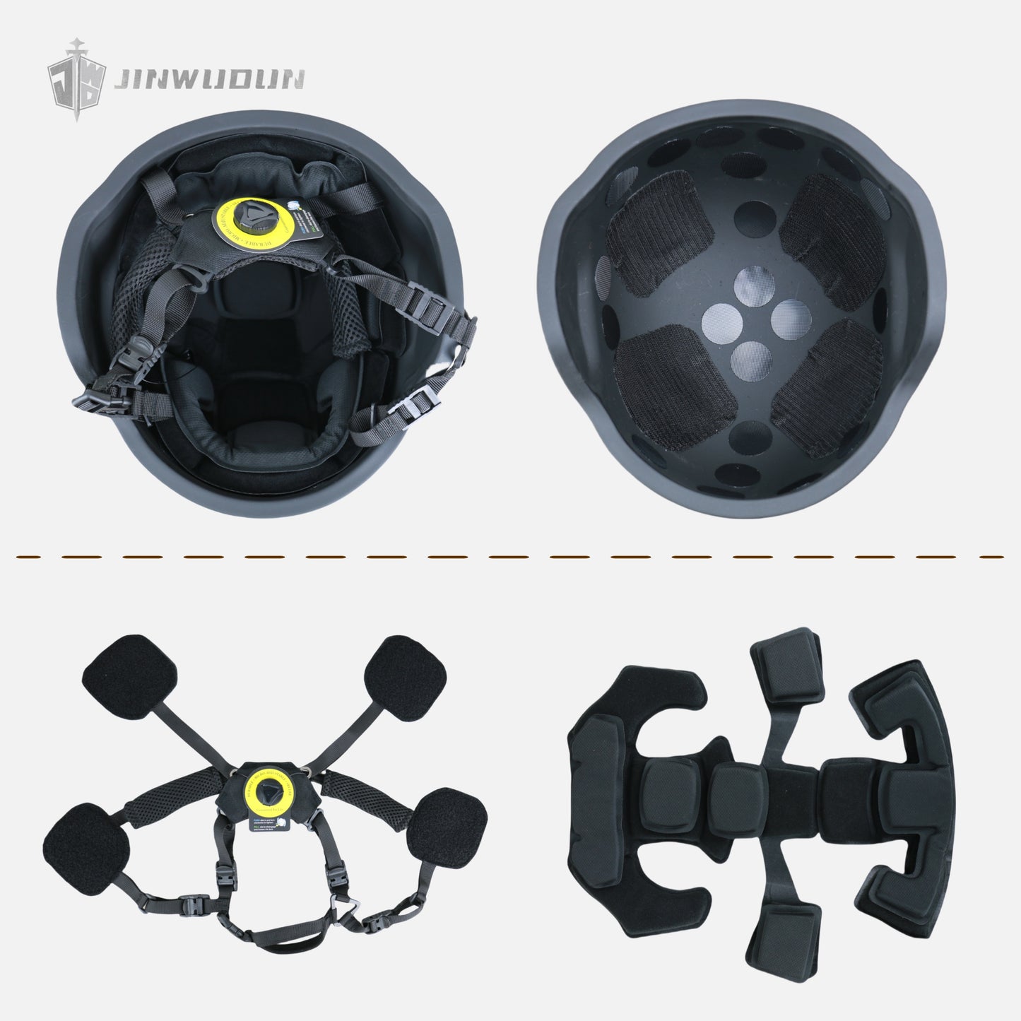 ACH MICH bulletproof helmet NIJ IIIA level ballistic protection-The non-perforated helmet body is stronger