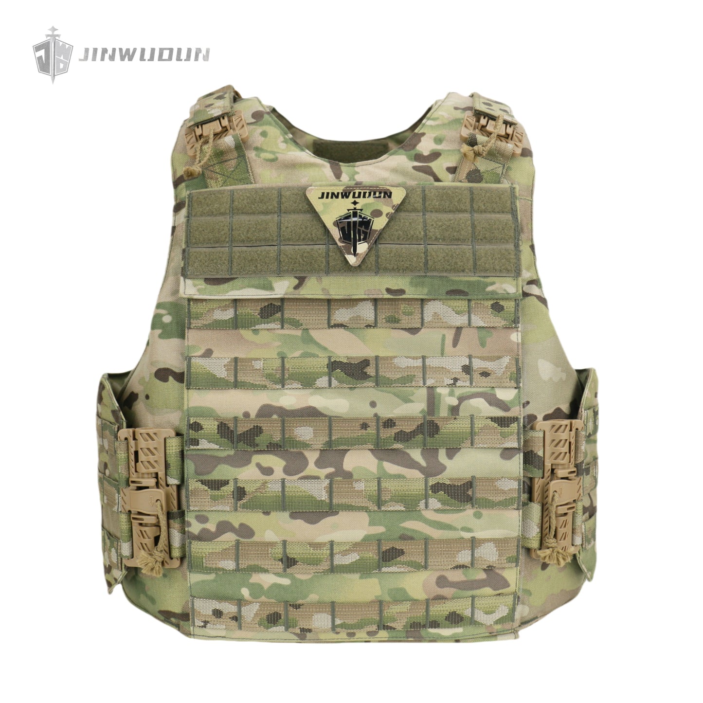 JWD-NIJ IIIA/III+/IV Level Bison bulletproof vest, 1000D nylon material fortress protection camouflage