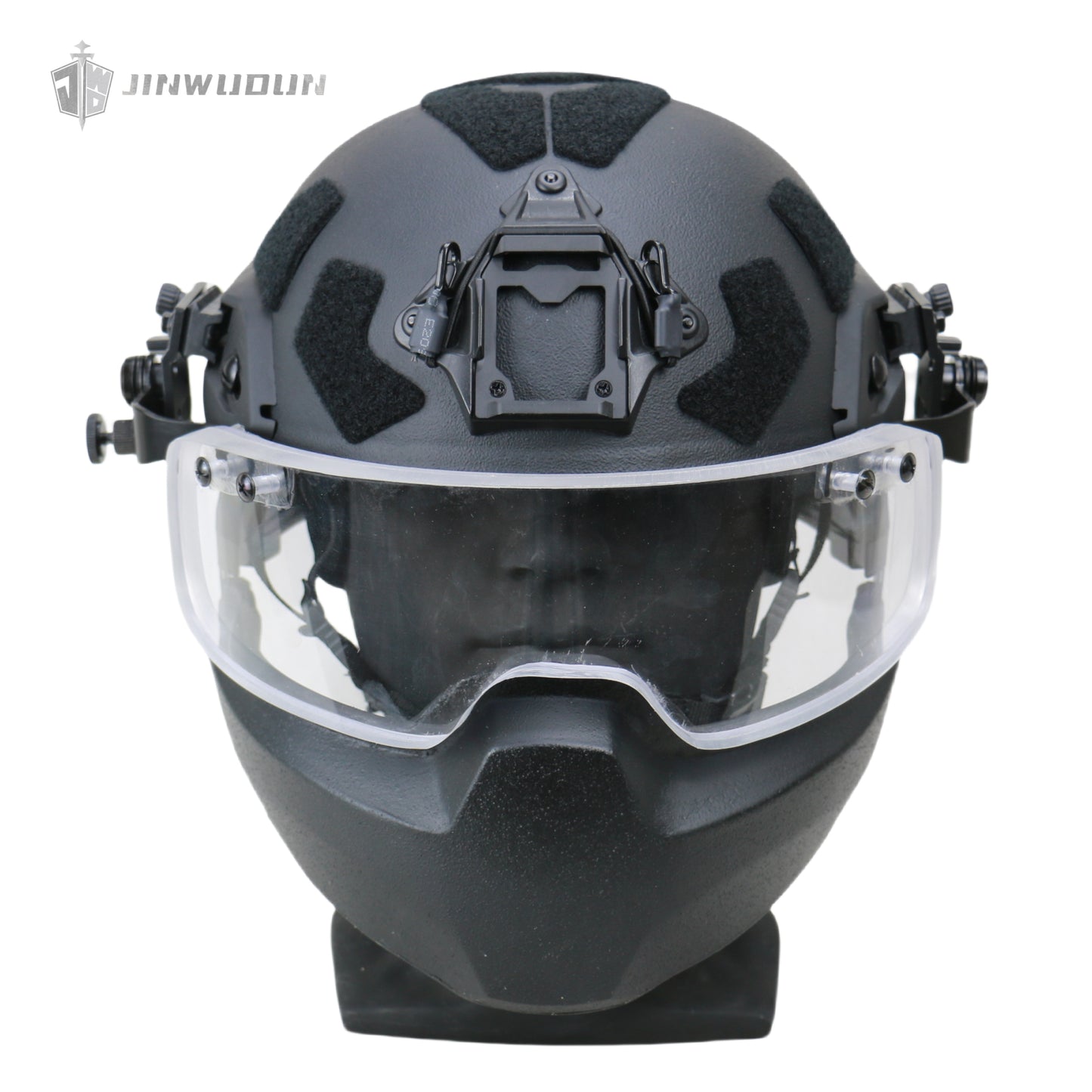 JWD-Full protection bulletproof helmet combination (helmet + goggles + jaw guard) American standard IIIA grade protection PE material