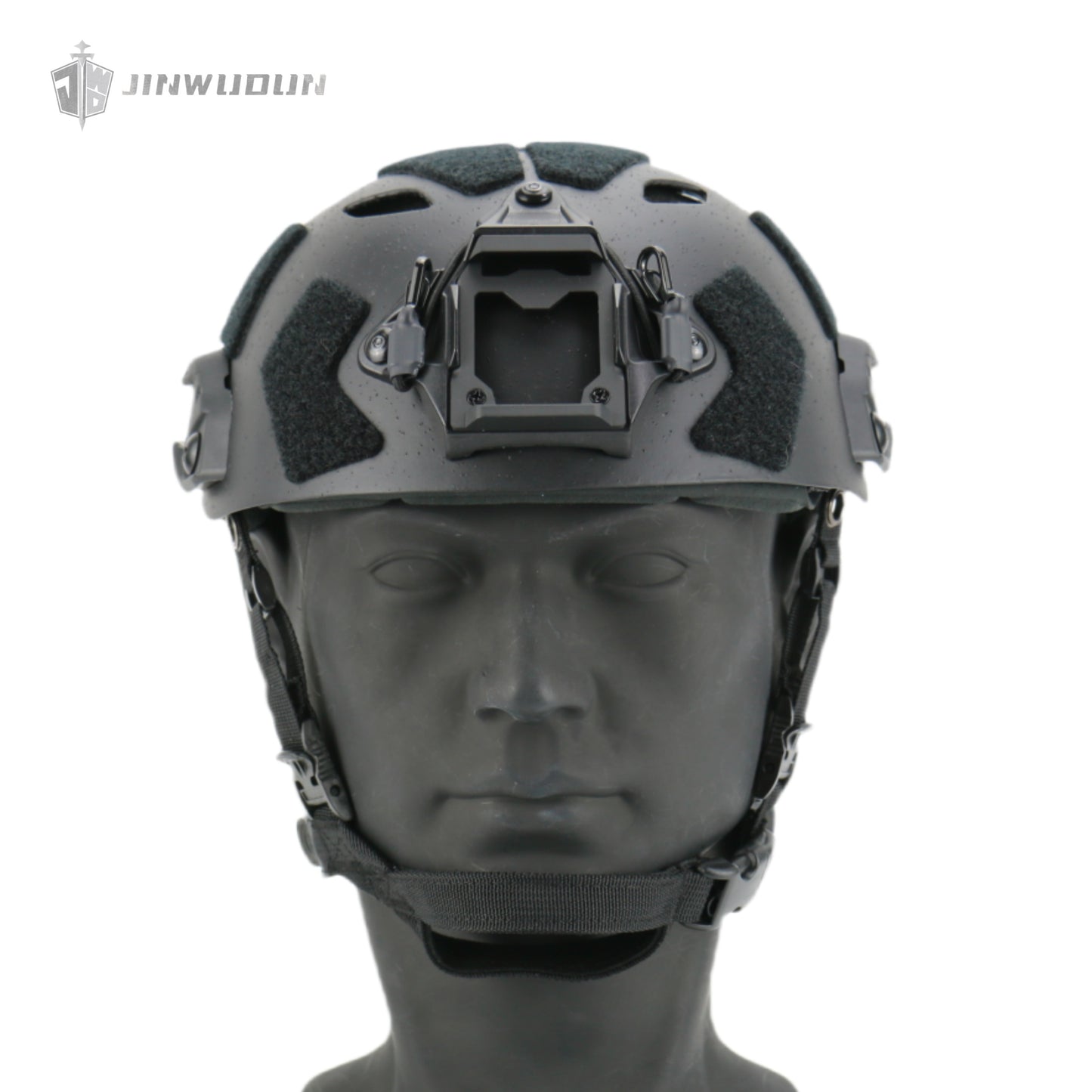 JWD-FAST SF carbon fiber helmet, particle sandblasting process, top perforated design weighs about 1.5 pounds