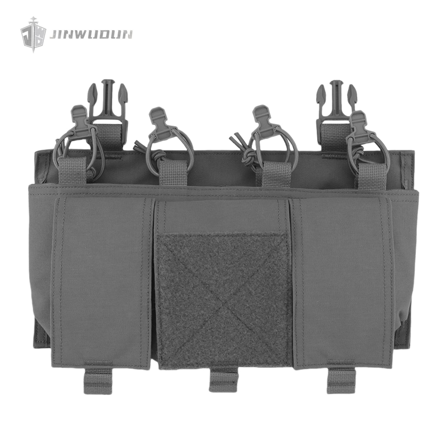 Quadruple 5.56 quick access panel 25mm socket multi-function tactical vest triple sundries bag