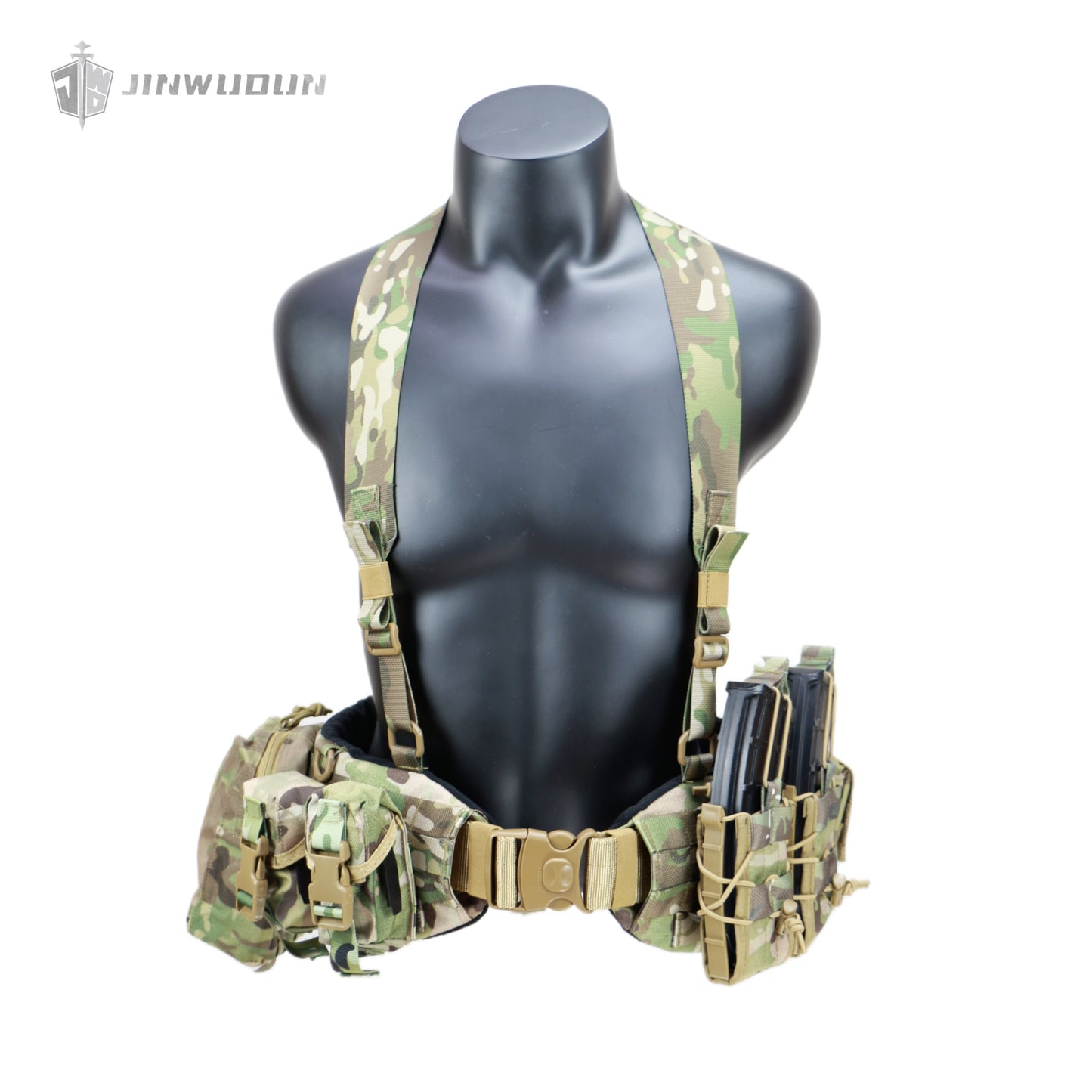 JWD-NIJ IIIA Bulletproof tactical waist belt, 1000D nylon material MOLLE webbing suitable for various tactical accessories