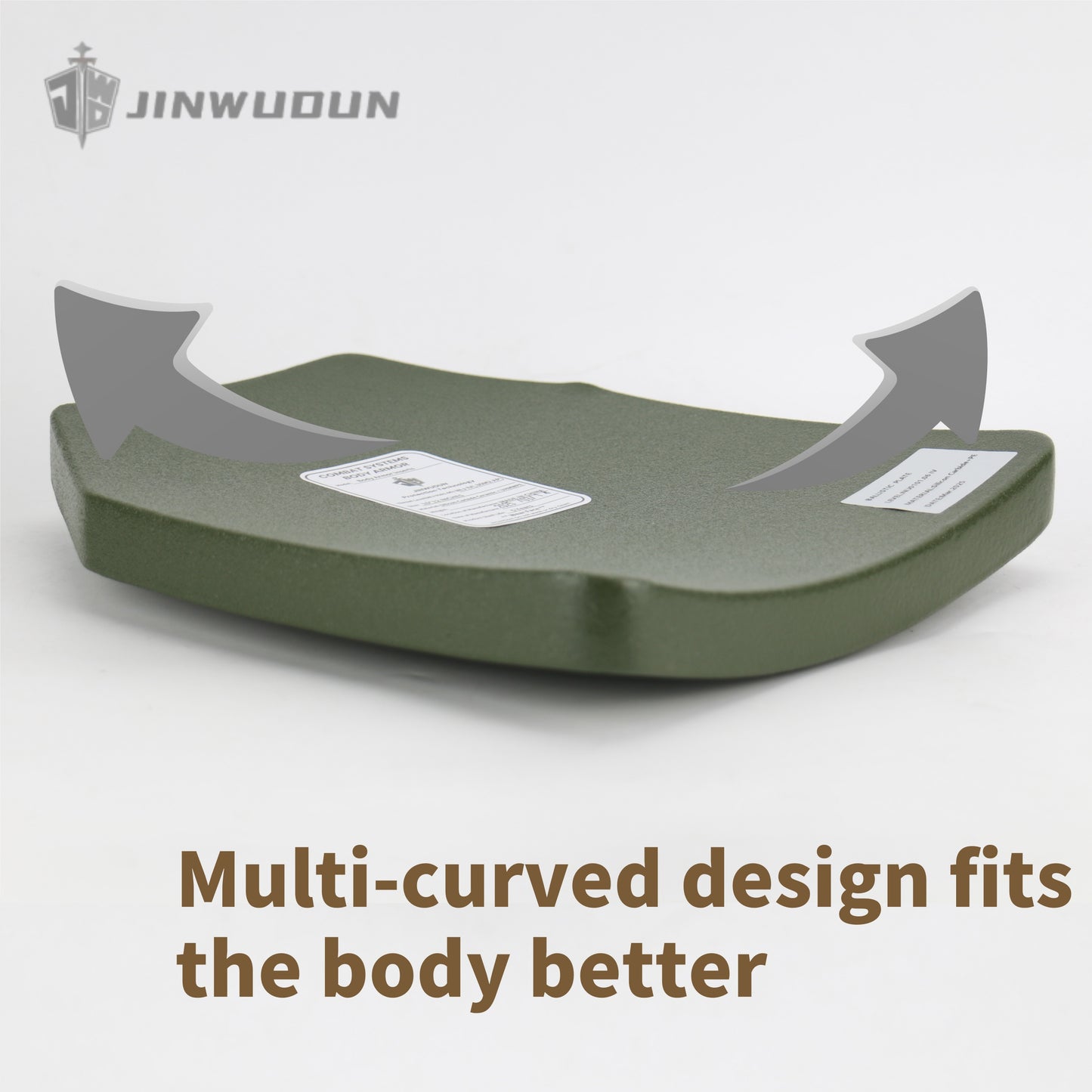 Level NIJ IV multi-curved bulletproof plate PE + ceramic composite spray polyurea coating