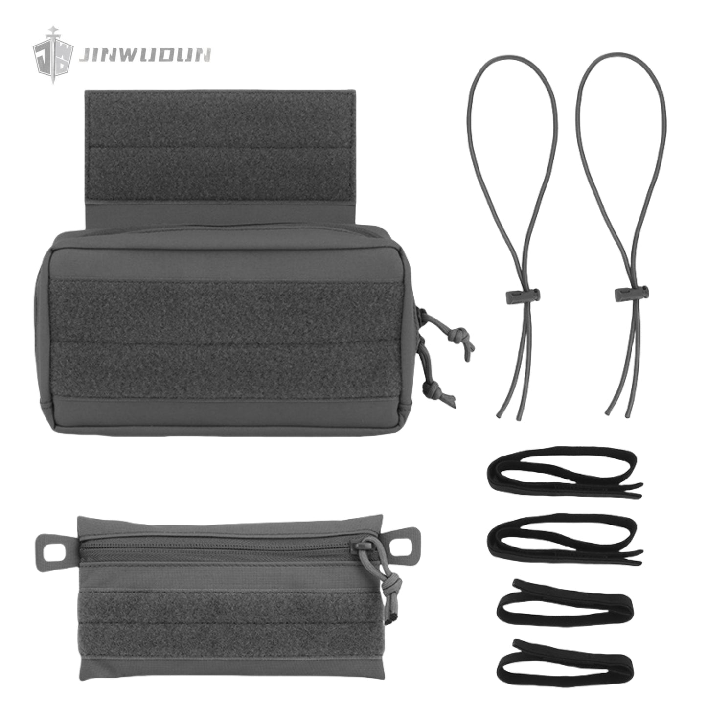 Tactical vest chest hanging accessories, hanging accessory bag with candy bag, multi-function hanging bag